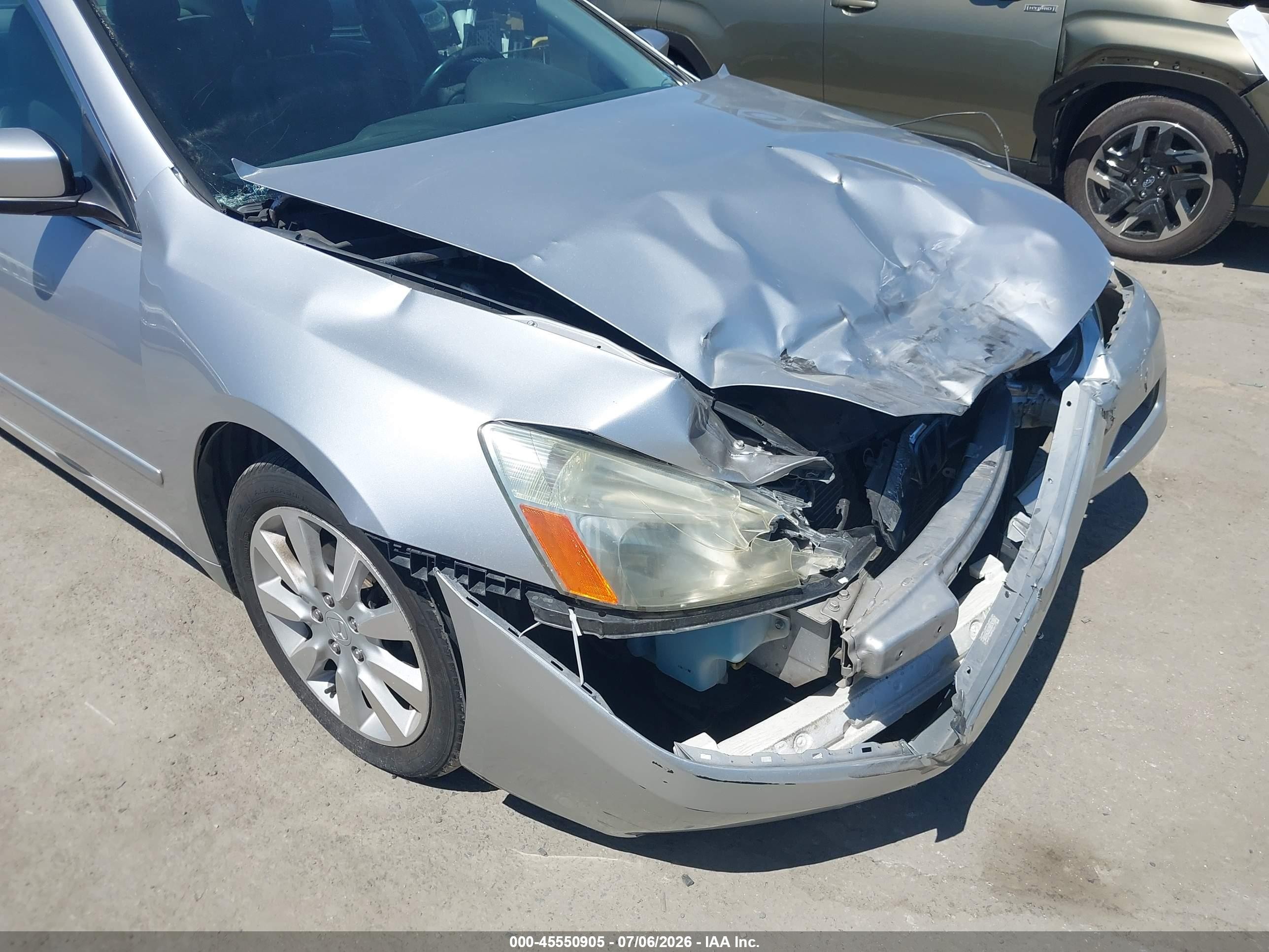 2006 Honda Accord 3.0 Ex Silver vin: 1HGCM66546A067633