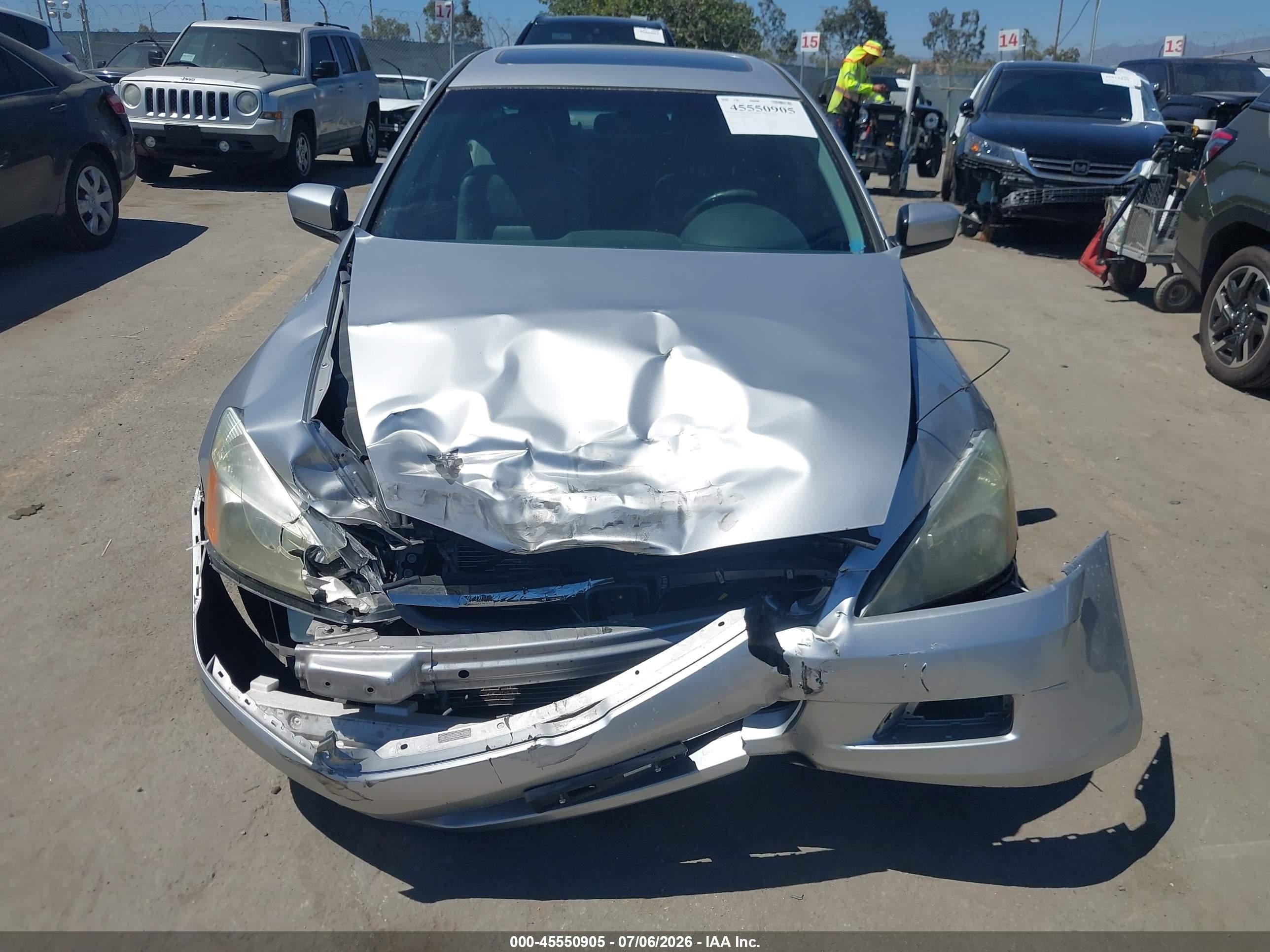 2006 Honda Accord 3.0 Ex Silver vin: 1HGCM66546A067633