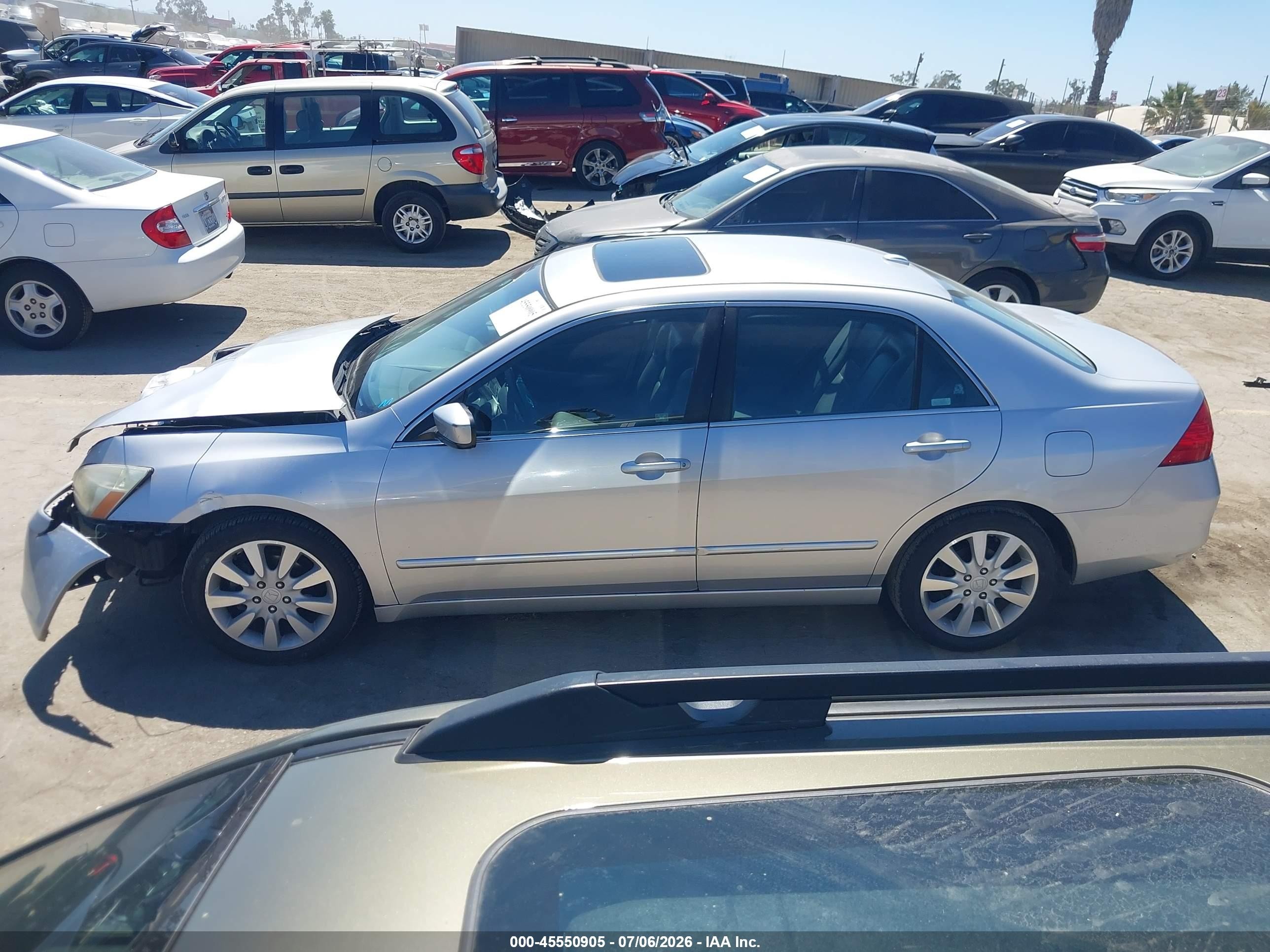2006 Honda Accord 3.0 Ex Silver vin: 1HGCM66546A067633