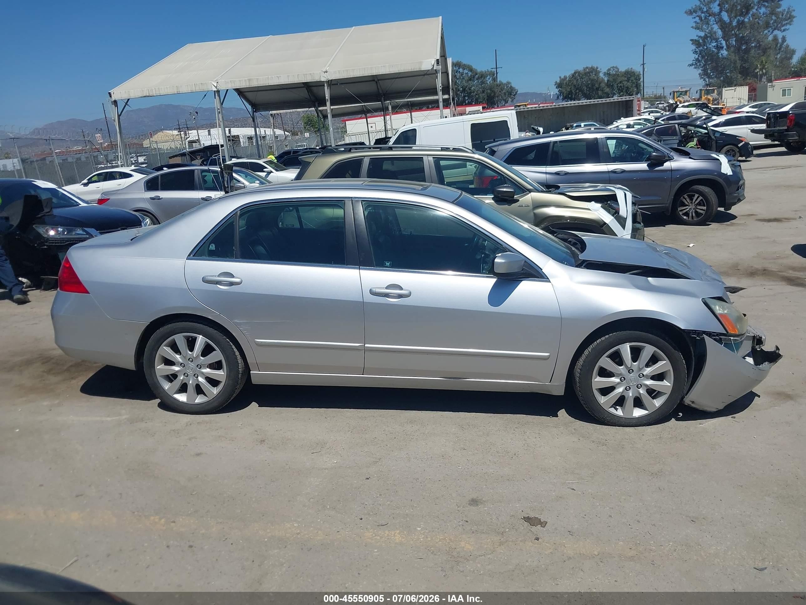 2006 Honda Accord 3.0 Ex Silver vin: 1HGCM66546A067633