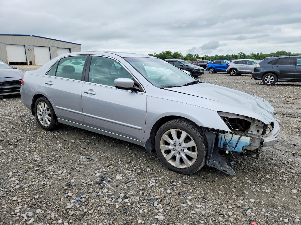 2006 Honda Accord Ex Silver vin: 1HGCM66546A071908