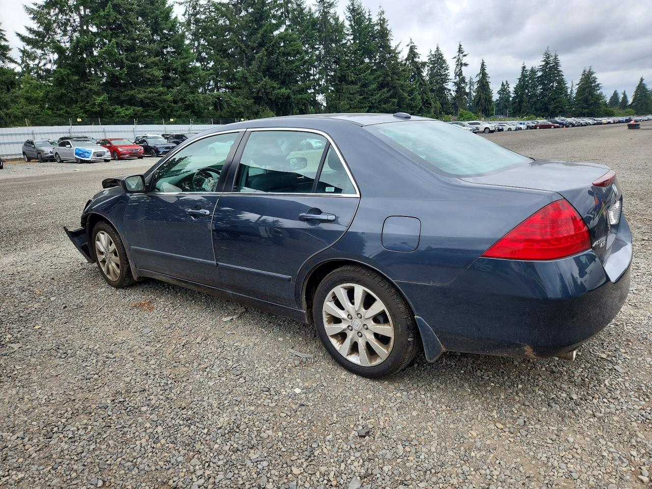 2007 Honda Accord Ex Gray vin: 1HGCM66547A000225