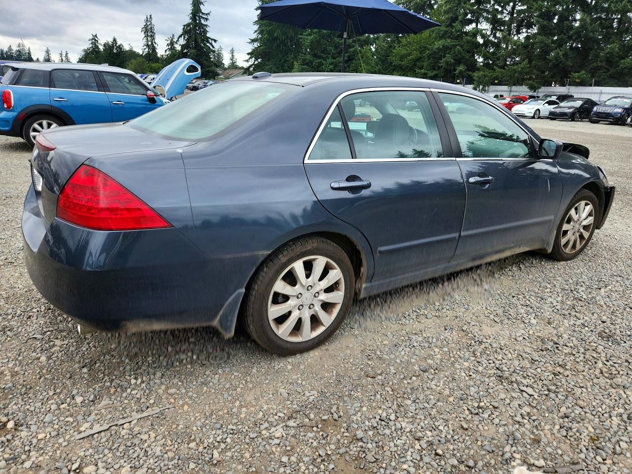 2007 Honda Accord Ex Gray vin: 1HGCM66547A000225