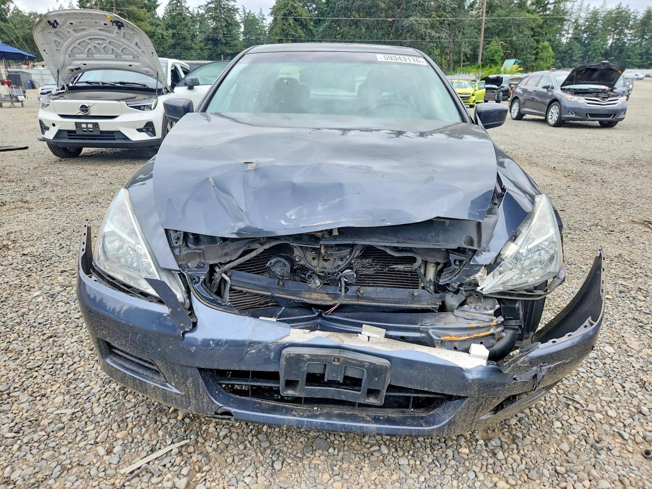 2007 Honda Accord Ex Gray vin: 1HGCM66547A000225