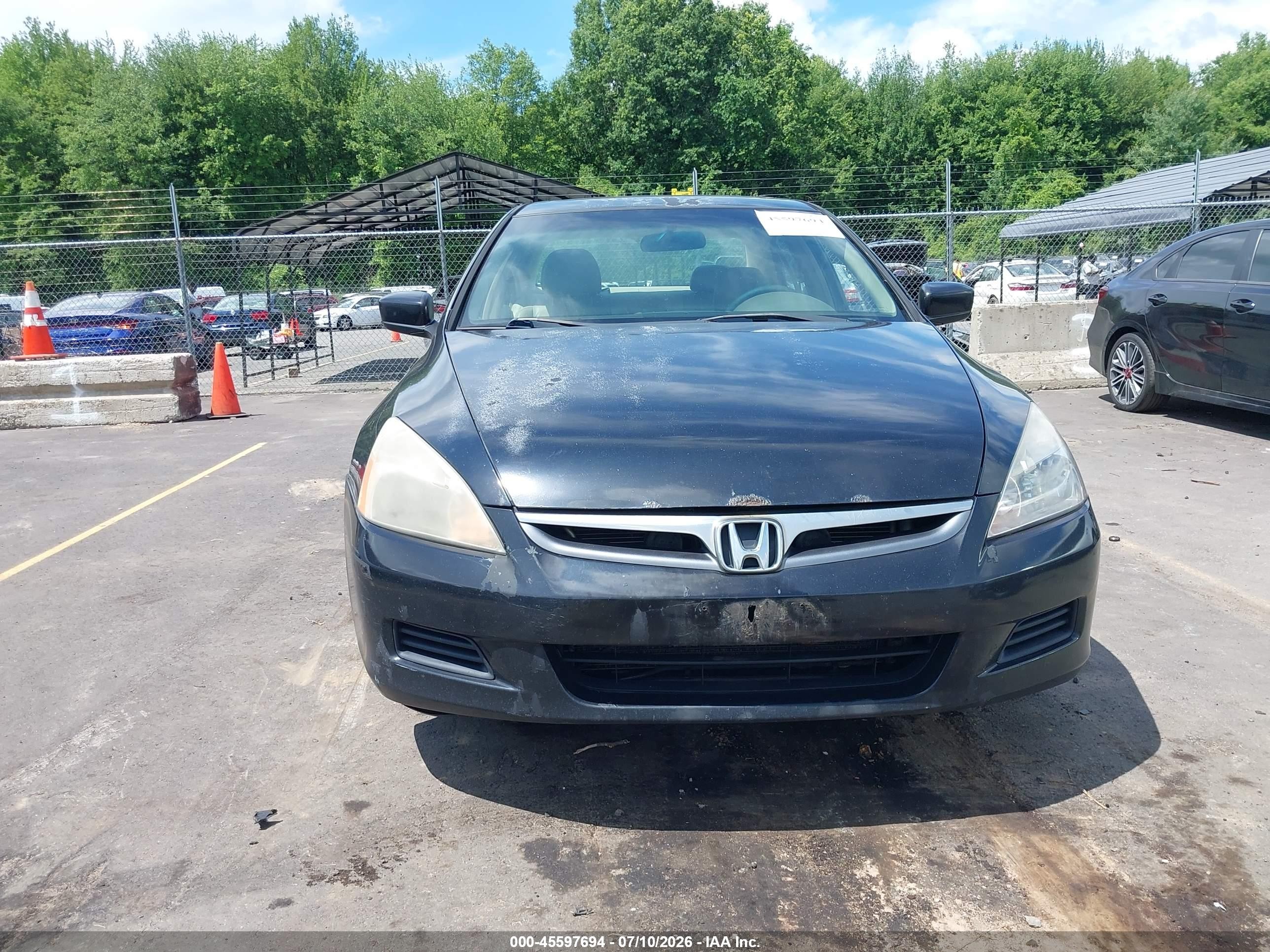 2007 Honda Accord 3.0 Ex Black vin: 1HGCM66547A006364
