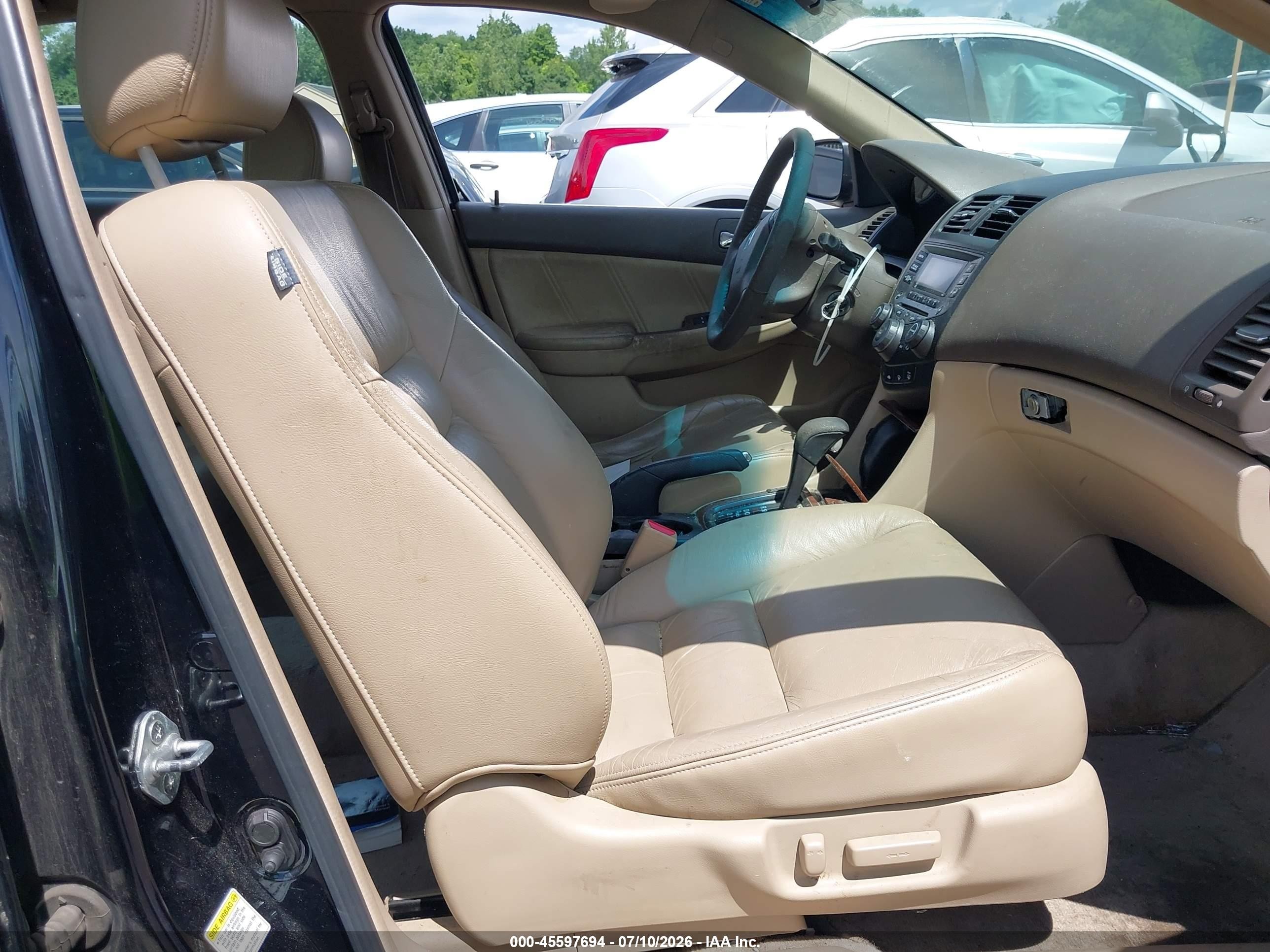 2007 Honda Accord 3.0 Ex Black vin: 1HGCM66547A006364