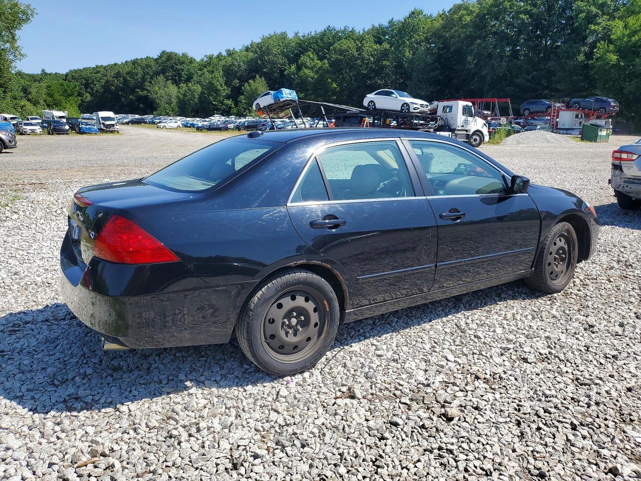 2007 Honda Accord Ex Black vin: 1HGCM66547A019499