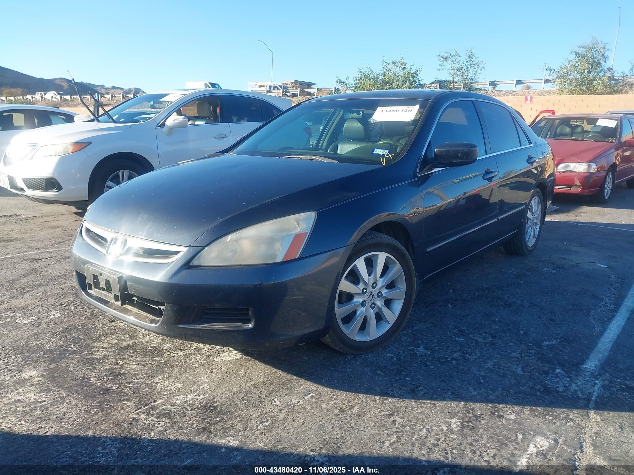 2007 Honda Accord 3.0 Ex Gray vin: 1HGCM66547A023357