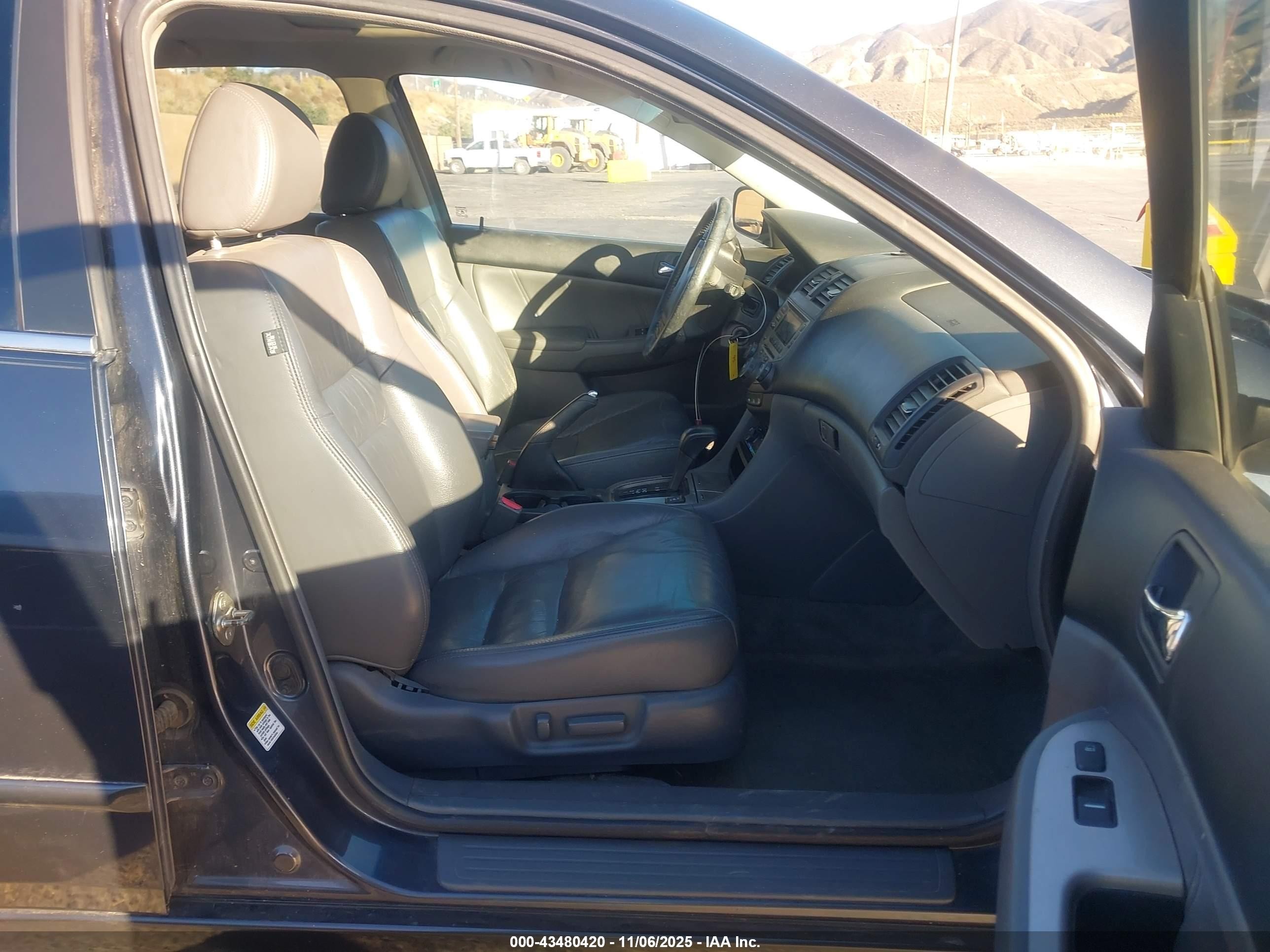 2007 Honda Accord 3.0 Ex Gray vin: 1HGCM66547A023357