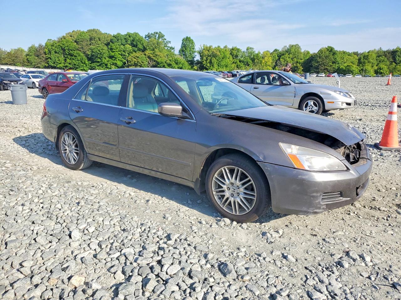 2007 Honda Accord Ex Gray vin: 1HGCM66547A039879