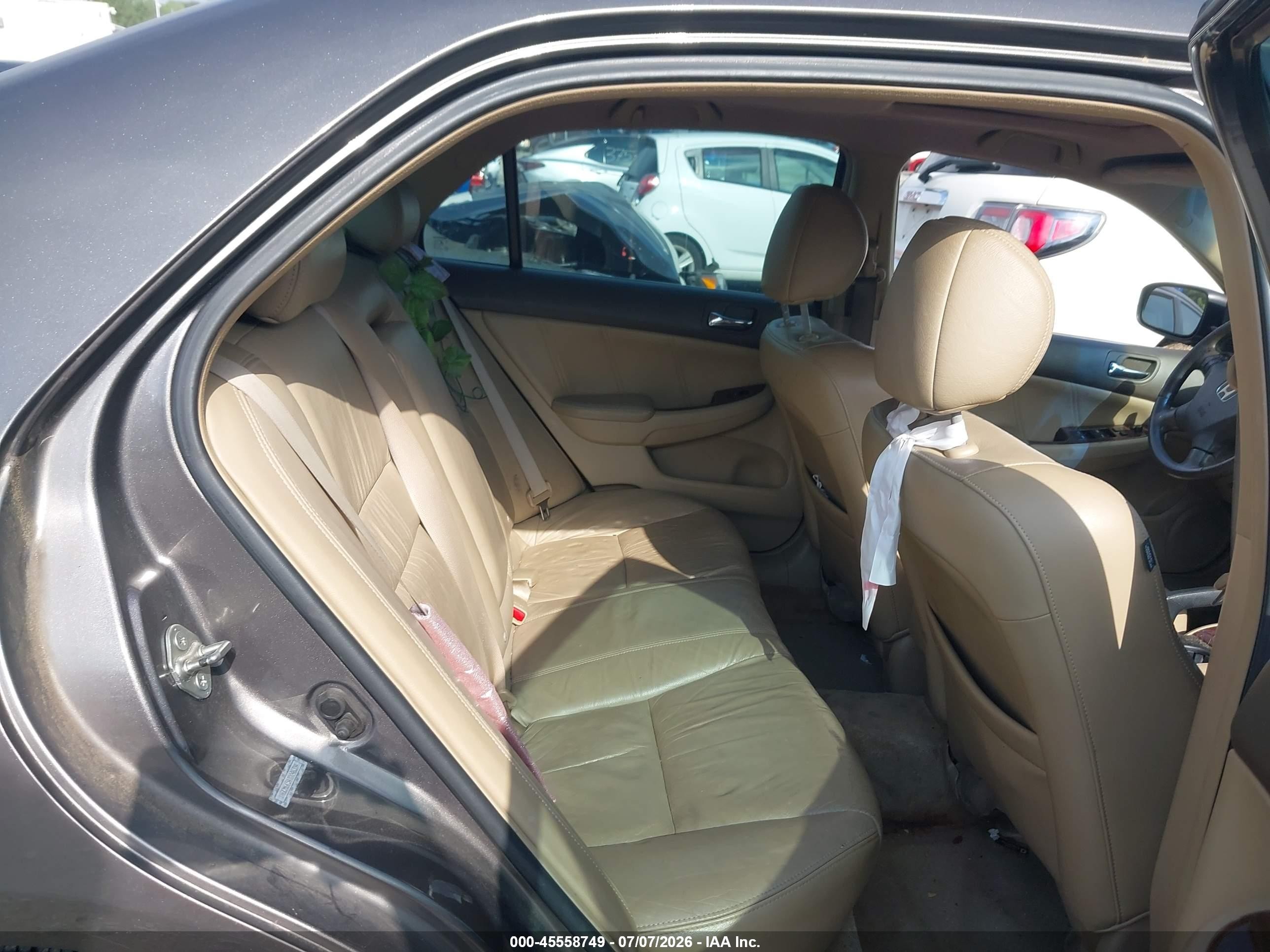 2007 Honda Accord 3.0 Ex Gray vin: 1HGCM66547A046394