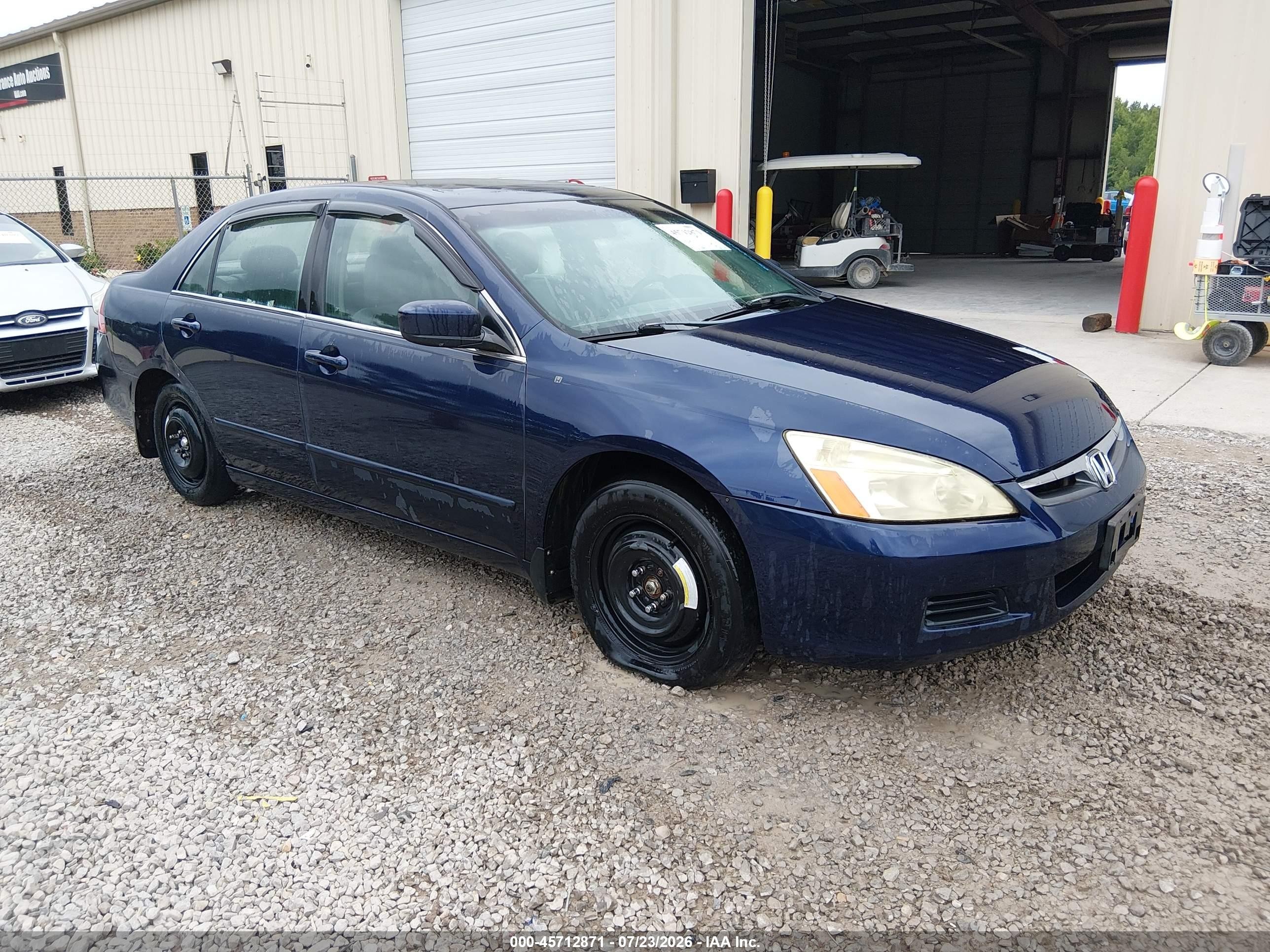 2007 Honda Accord 3.0 Ex Blue vin: 1HGCM66547A055094