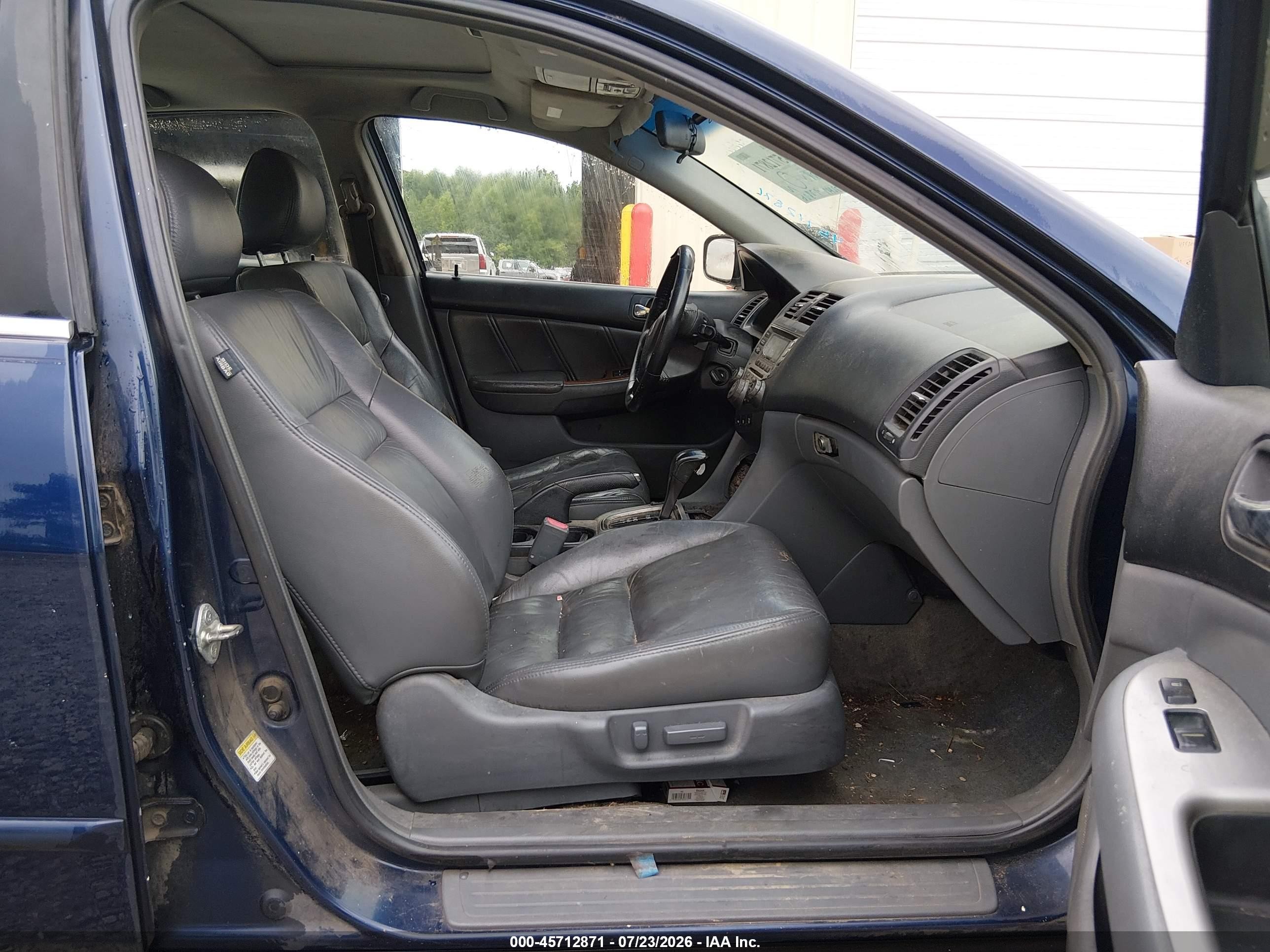 2007 Honda Accord 3.0 Ex Blue vin: 1HGCM66547A055094