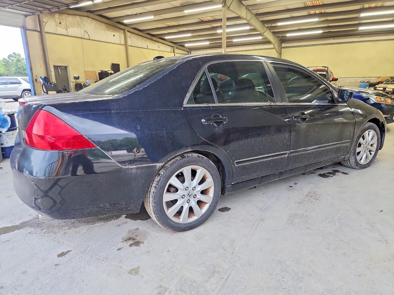 2007 Honda Accord Ex Black vin: 1HGCM66547A060439
