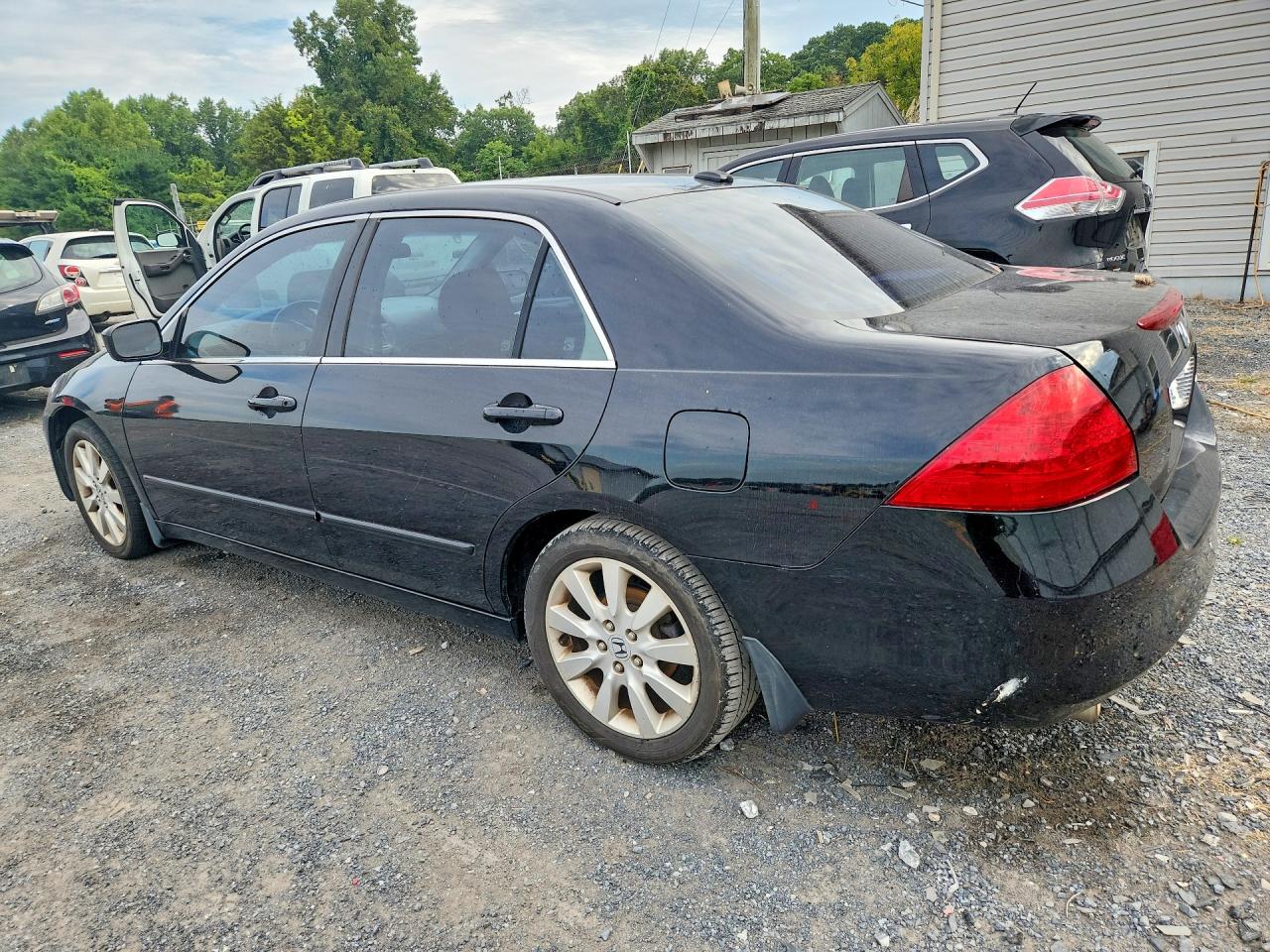 2007 Honda Accord Ex Black vin: 1HGCM66547A072767