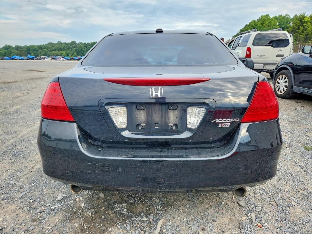 2007 Honda Accord Ex Black vin: 1HGCM66547A072767