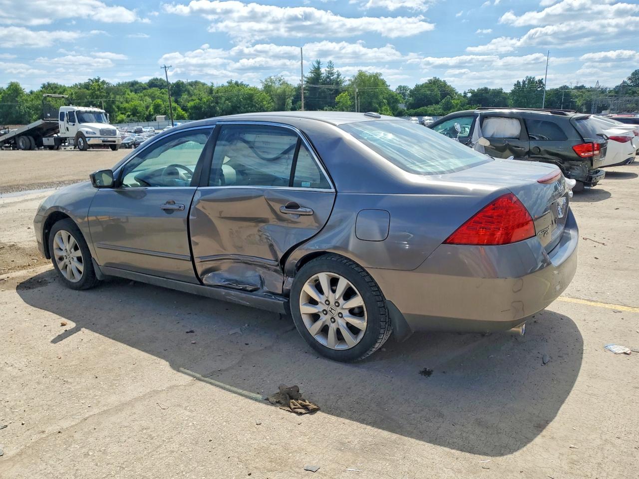 2007 Honda Accord Ex Gray vin: 1HGCM66547A081629