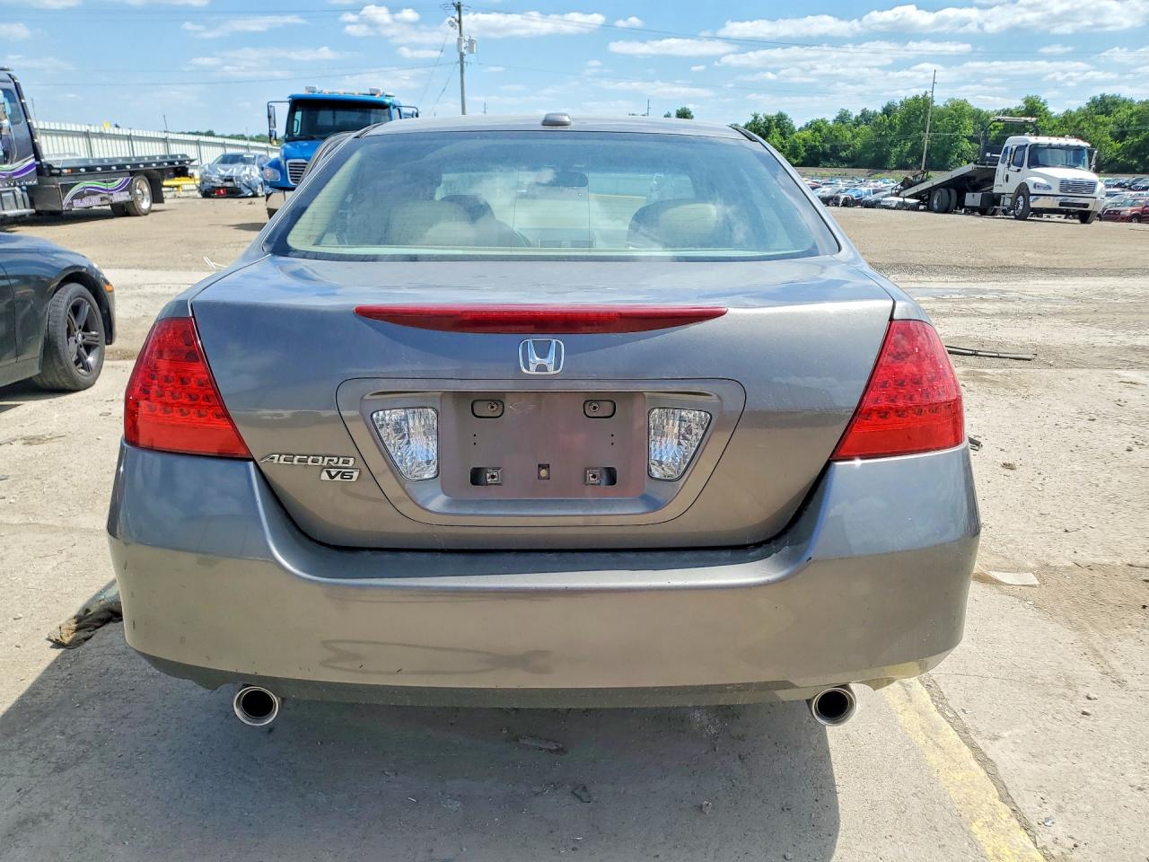2007 Honda Accord Ex Gray vin: 1HGCM66547A081629