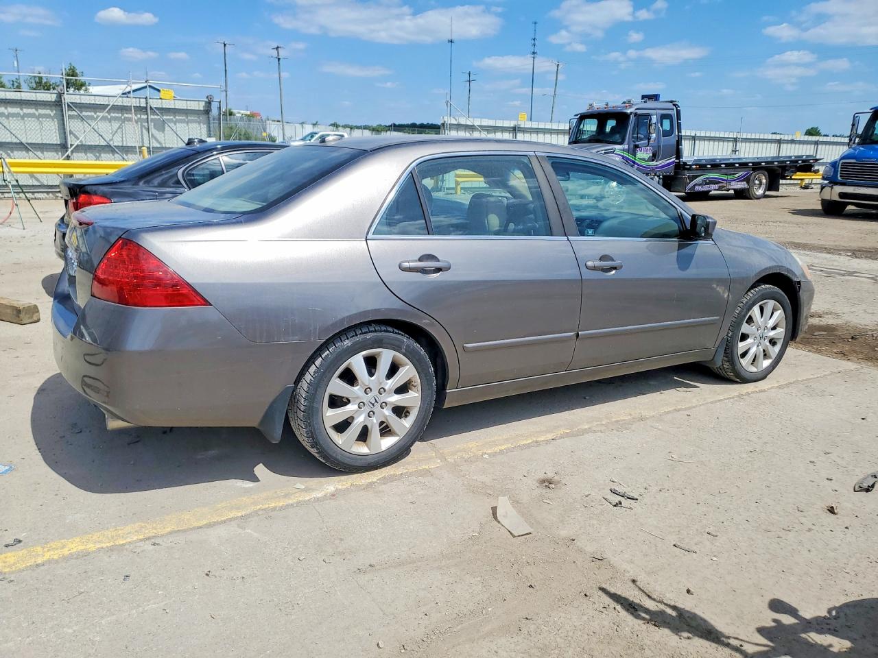 2007 Honda Accord Ex Gray vin: 1HGCM66547A081629