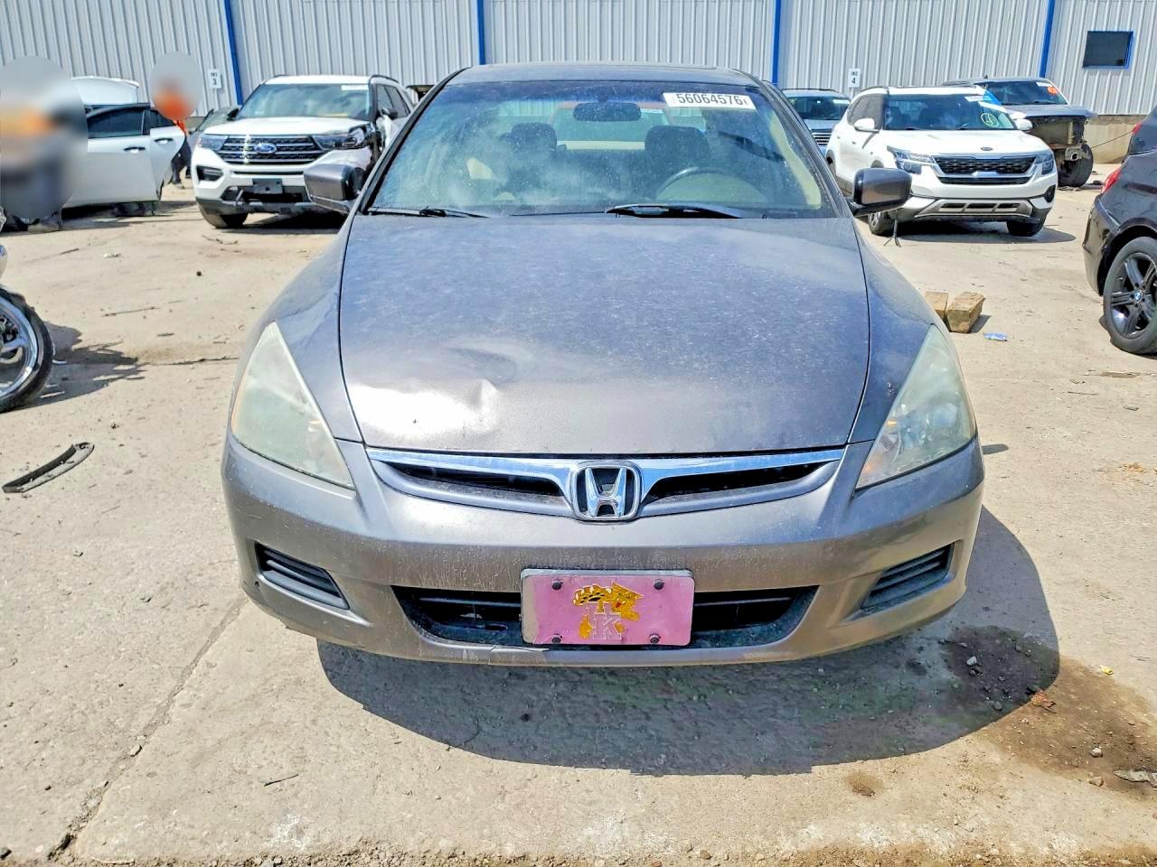 2007 Honda Accord Ex Gray vin: 1HGCM66547A081629