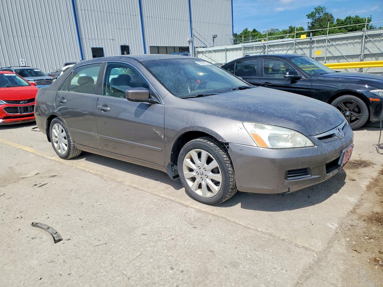 2007 Honda Accord Ex Gray vin: 1HGCM66547A081629