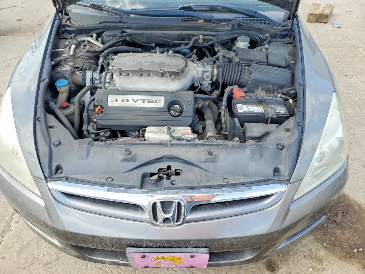2007 Honda Accord Ex Gray vin: 1HGCM66547A081629