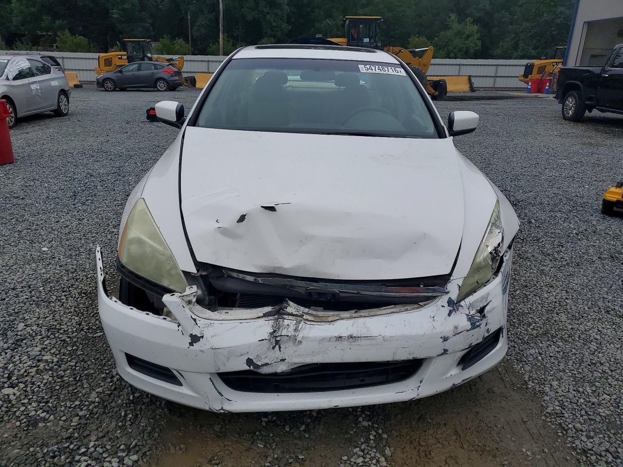 2007 Honda Accord Ex Белый vin: 1HGCM66547A081677