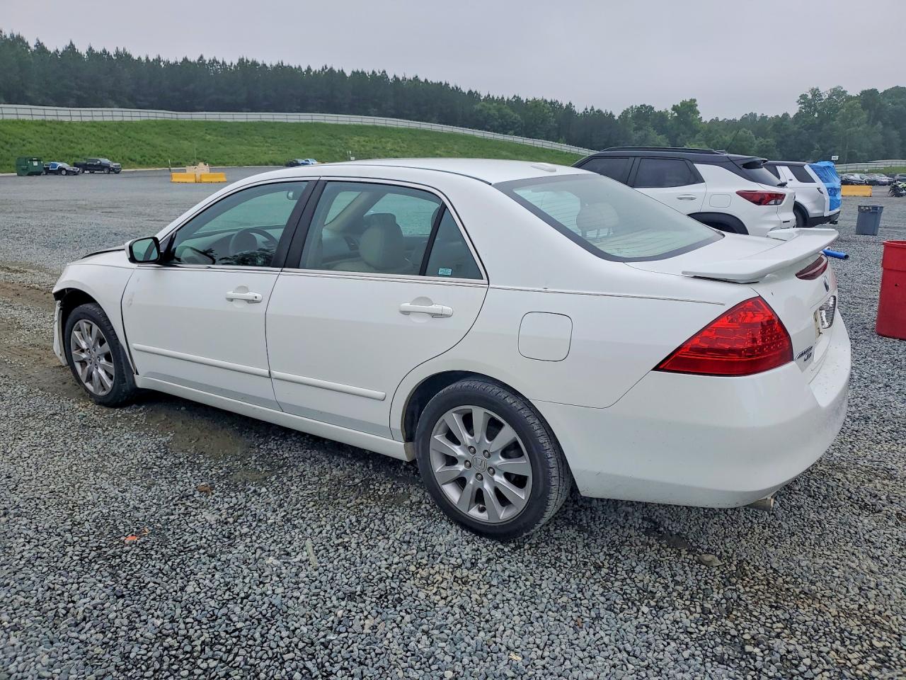 2007 Honda Accord Ex Белый vin: 1HGCM66547A081677