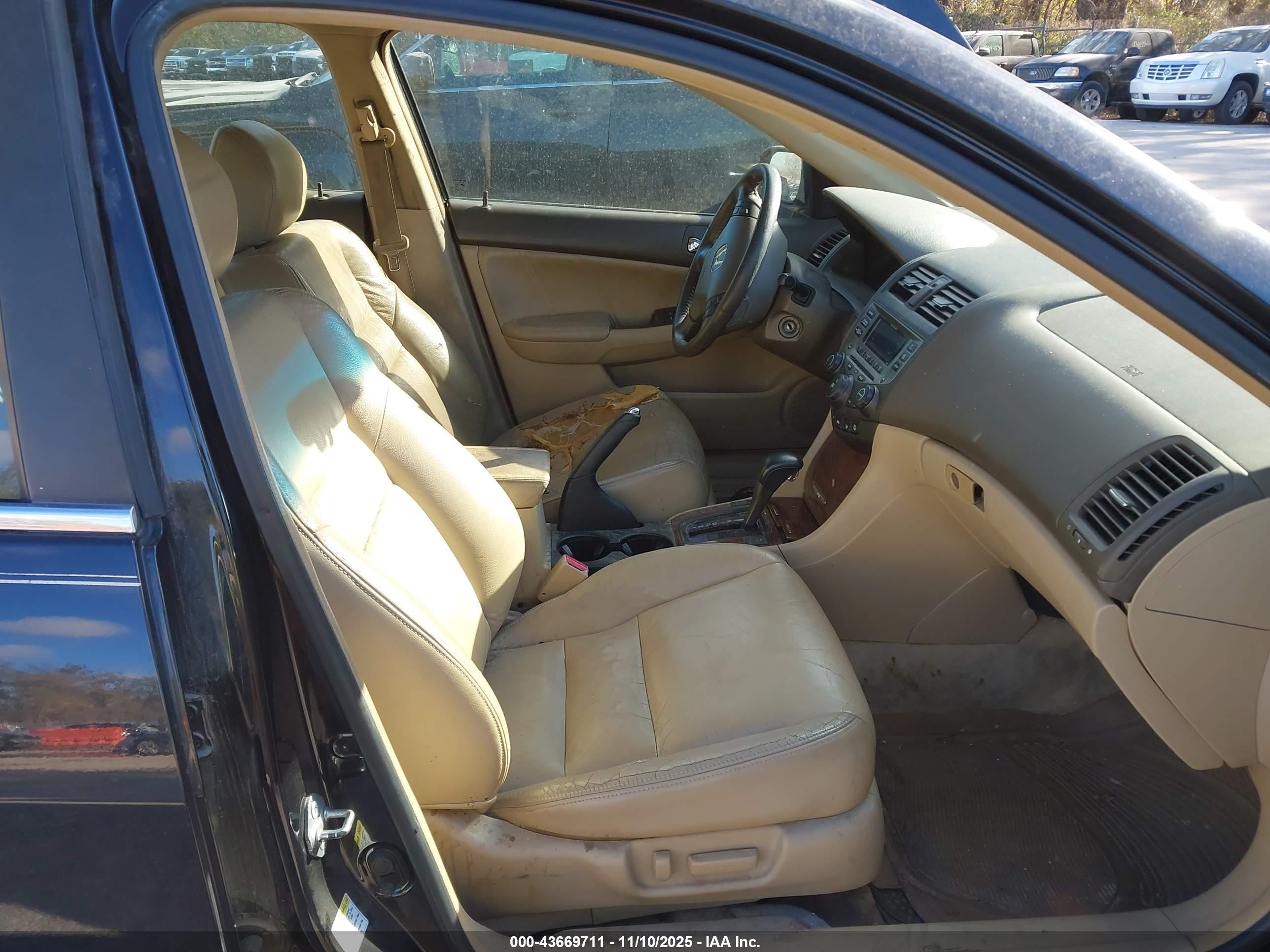 2007 Honda Accord 3.0 Ex Black vin: 1HGCM66547A083462