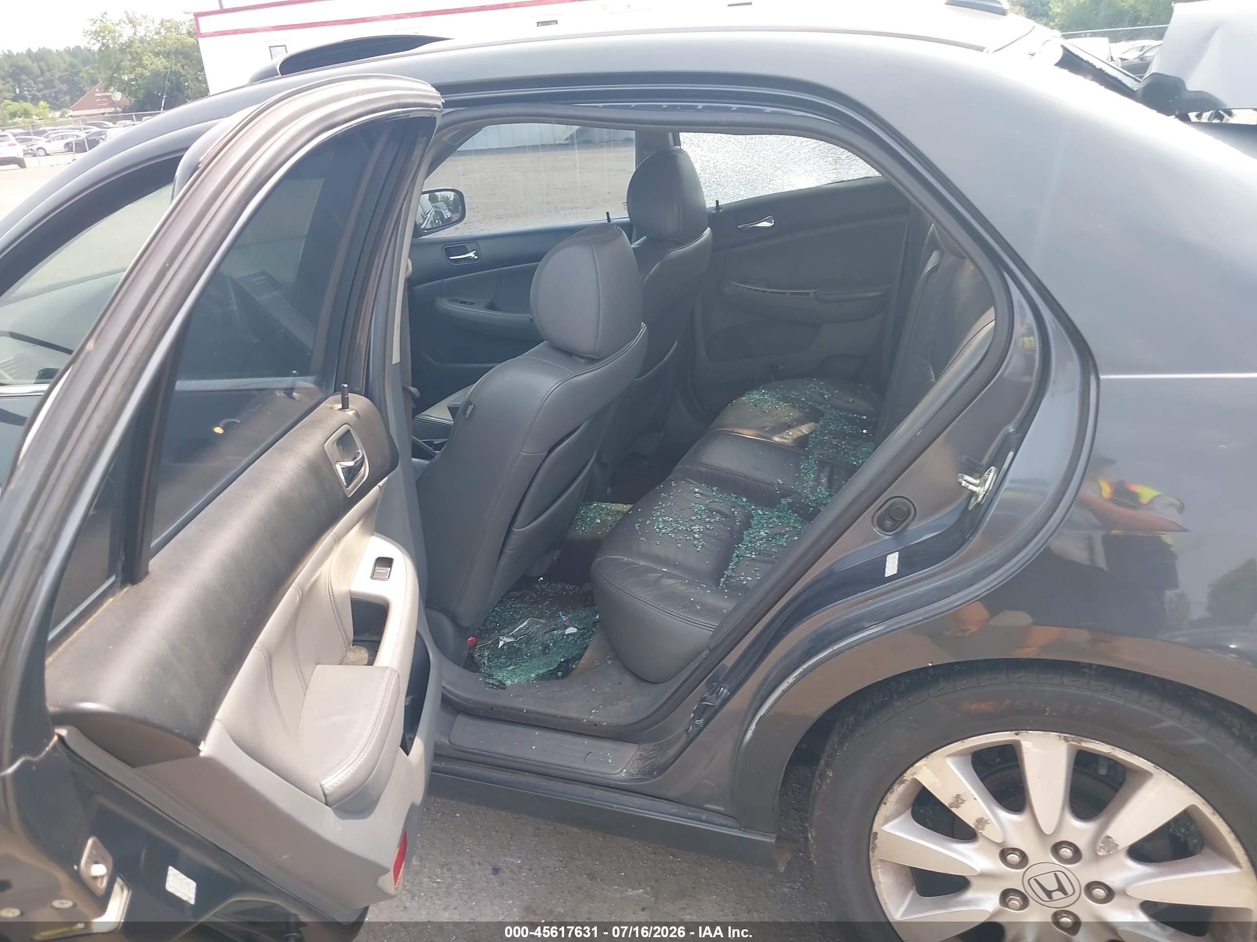 2007 Honda Accord 3.0 Ex Gray vin: 1HGCM66547A093604