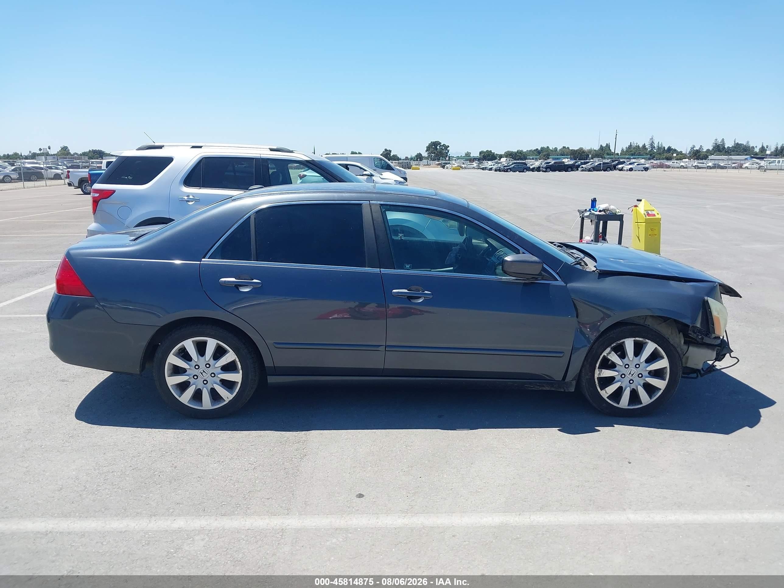 2007 Honda Accord 3.0 Ex Blue vin: 1HGCM66547A103046