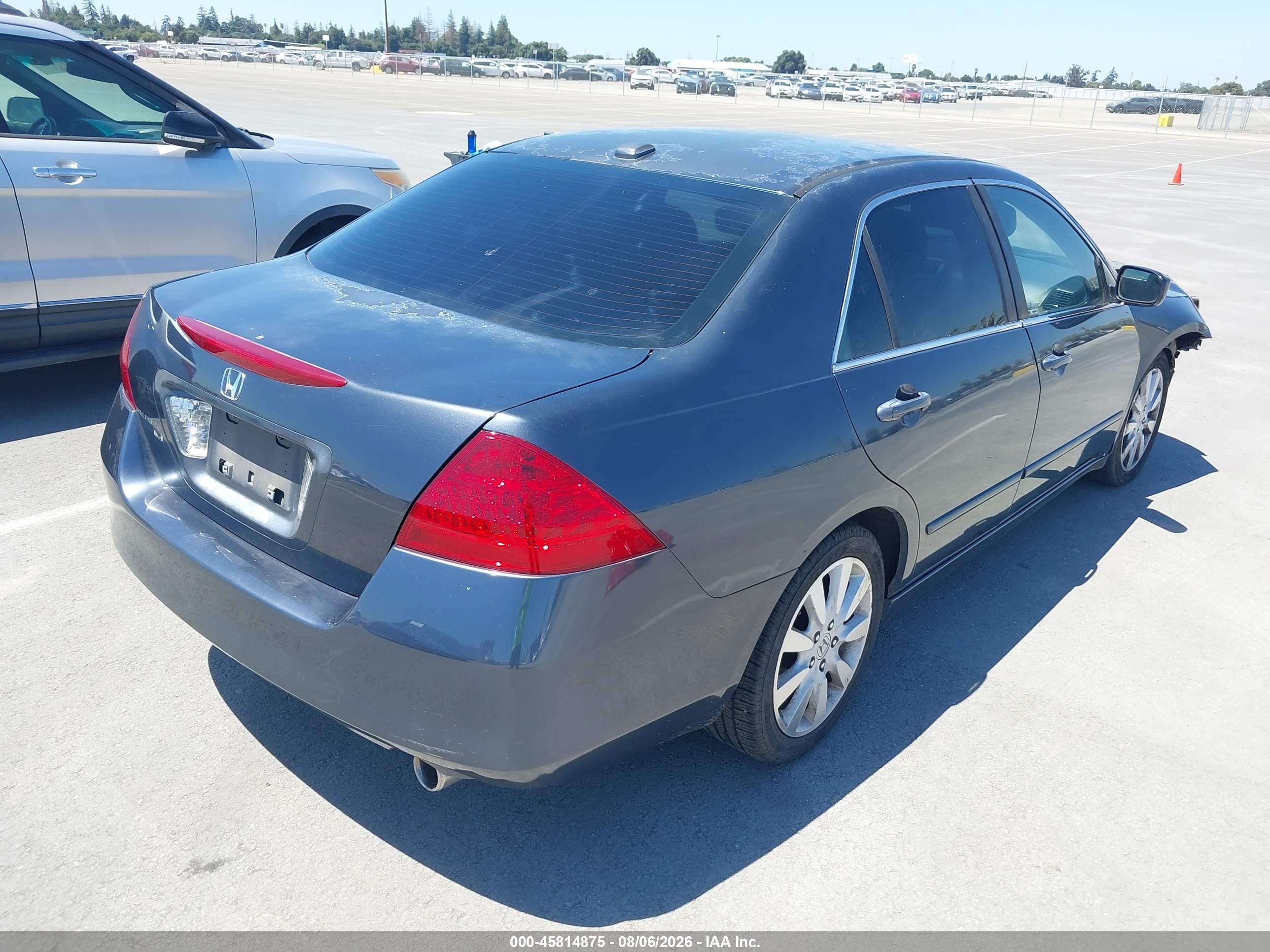 2007 Honda Accord 3.0 Ex Blue vin: 1HGCM66547A103046
