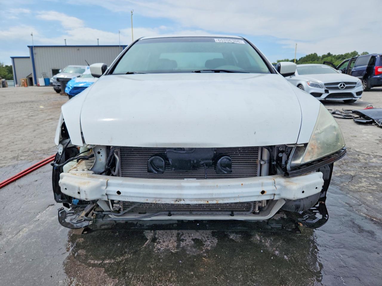 2007 Honda Accord Ex Белый vin: 1HGCM66547A106027