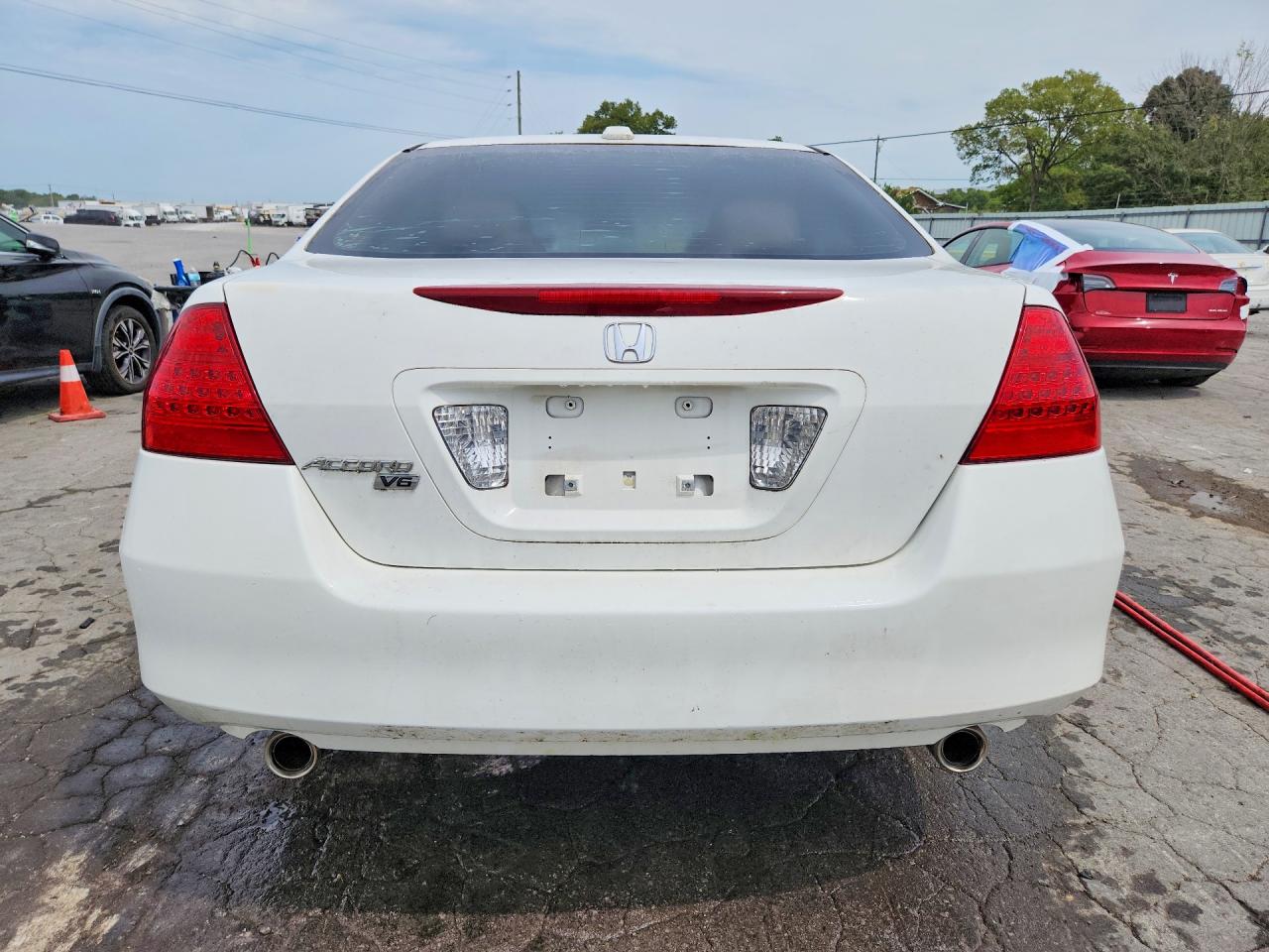 2007 Honda Accord Ex Белый vin: 1HGCM66547A106027