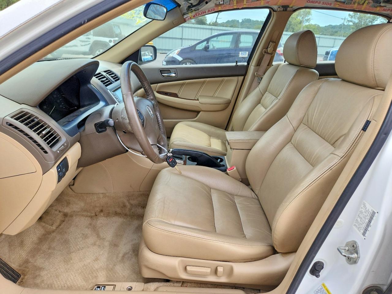 2007 Honda Accord Ex Белый vin: 1HGCM66547A106027