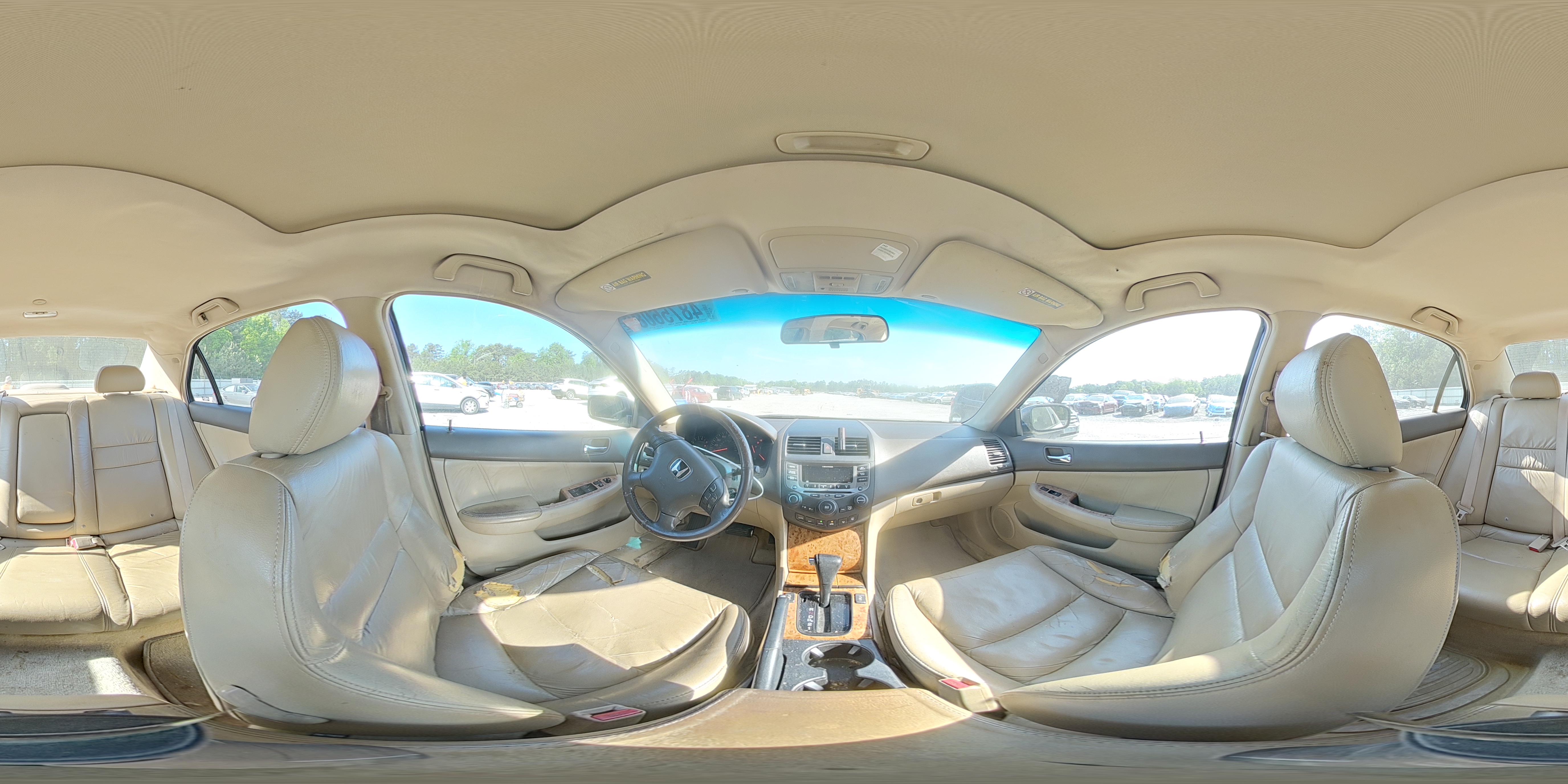 2003 Honda Accord Ex White vin: 1HGCM66553A016511