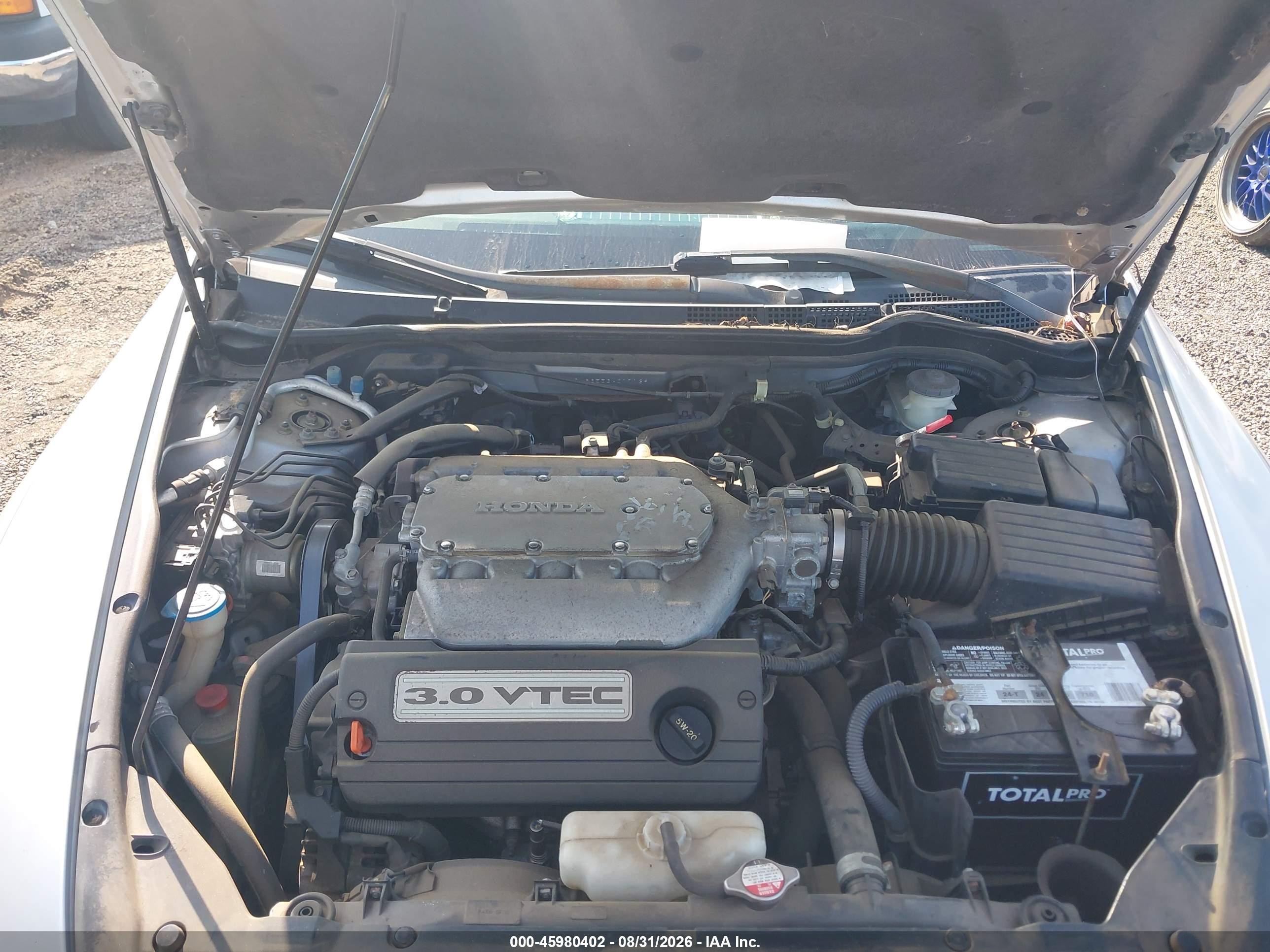2003 Honda Accord 3.0 Ex Silver vin: 1HGCM66553A017139