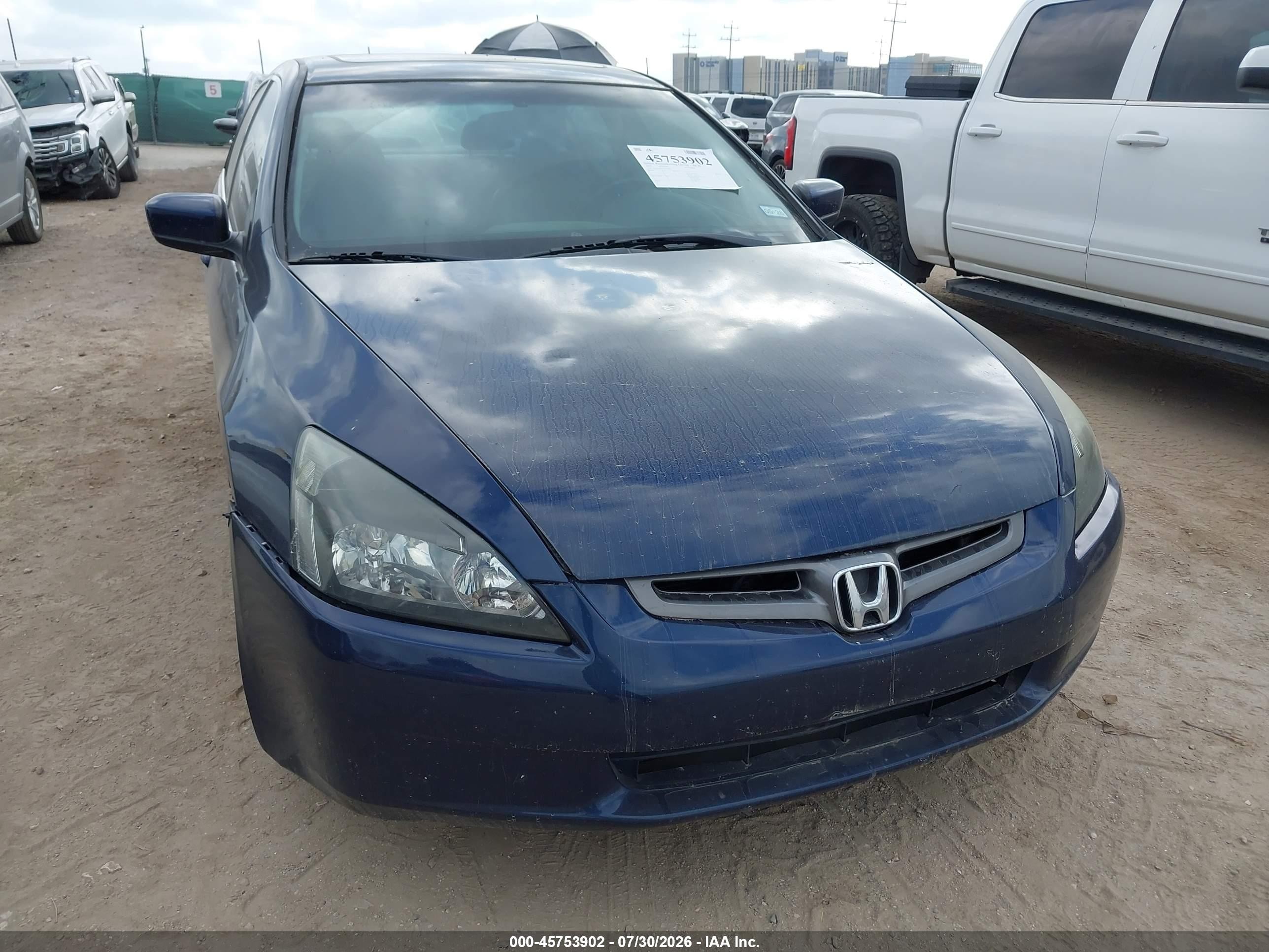 2003 Honda Accord 3.0 Ex Blue vin: 1HGCM66553A017996