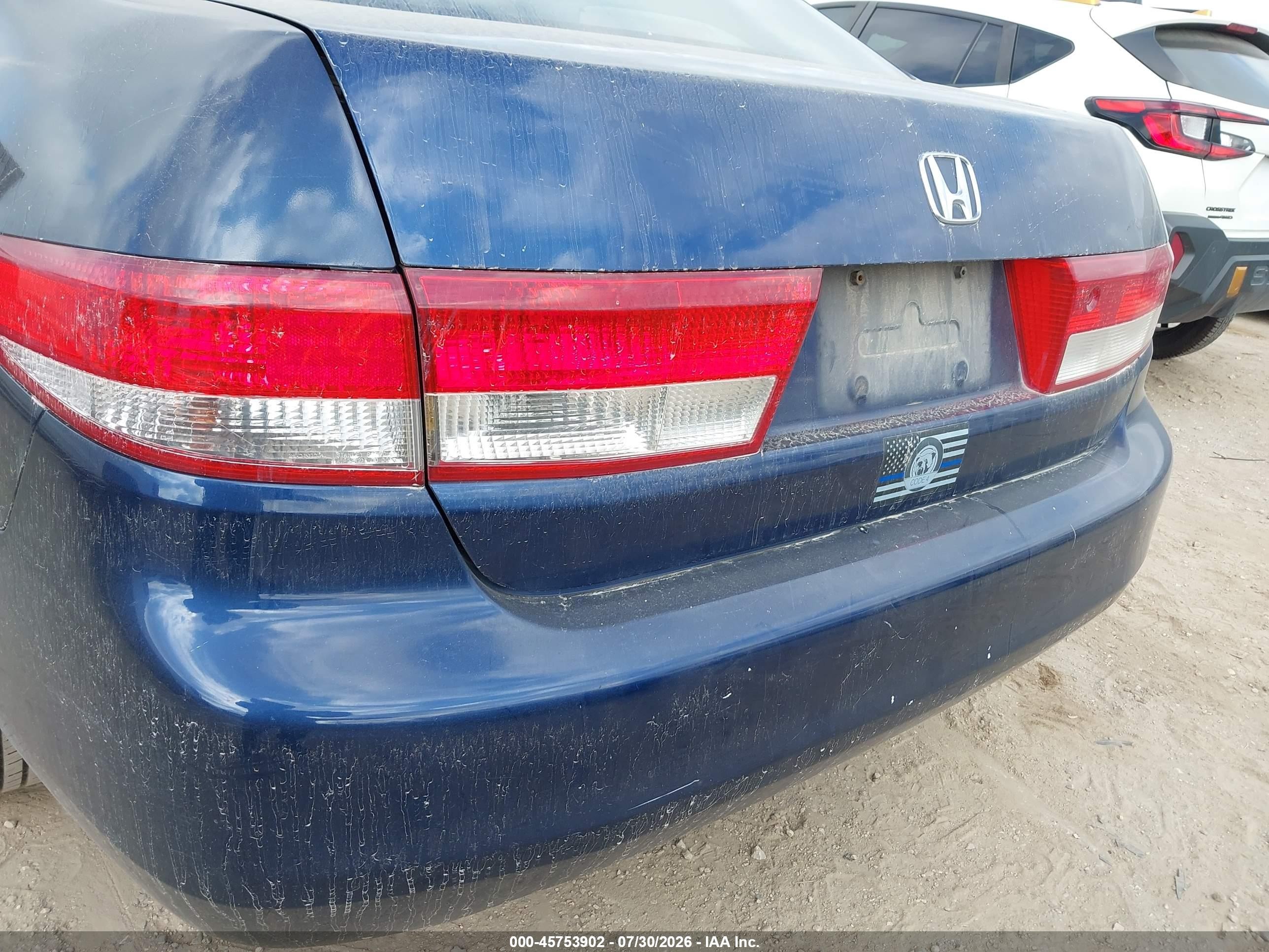 2003 Honda Accord 3.0 Ex Blue vin: 1HGCM66553A017996