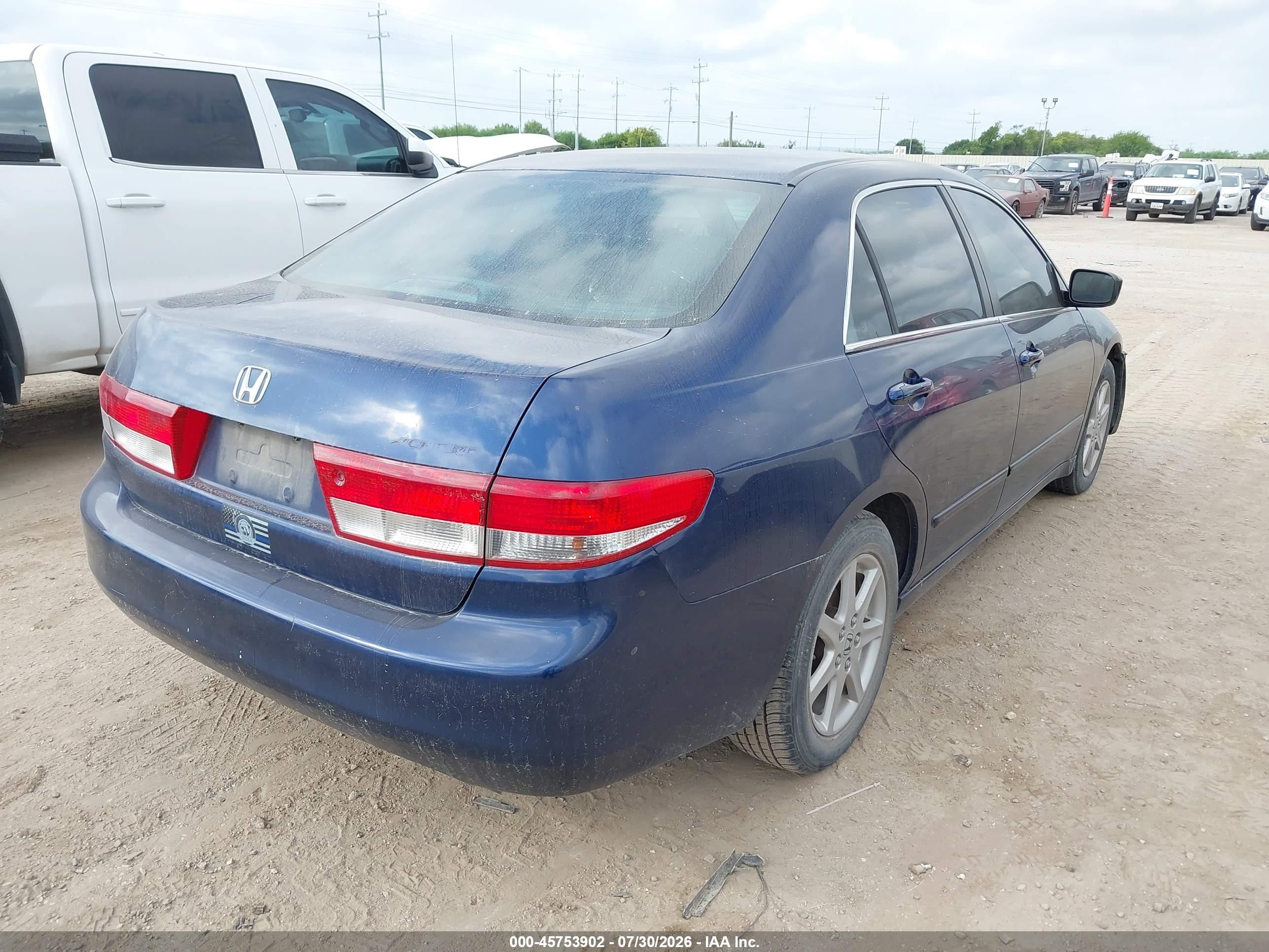 2003 Honda Accord 3.0 Ex Blue vin: 1HGCM66553A017996