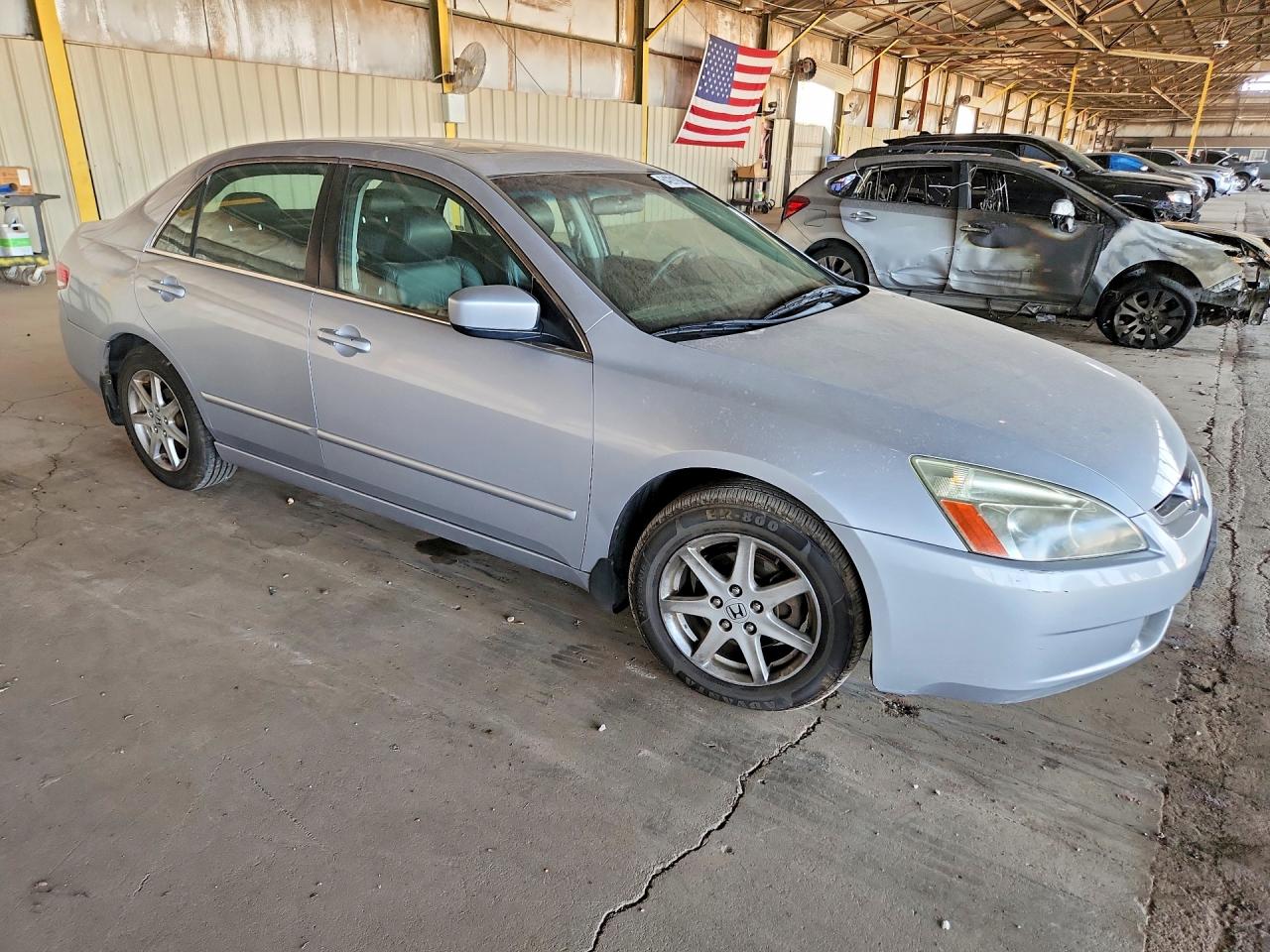 2003 Honda Accord Ex Silver vin: 1HGCM66553A019392
