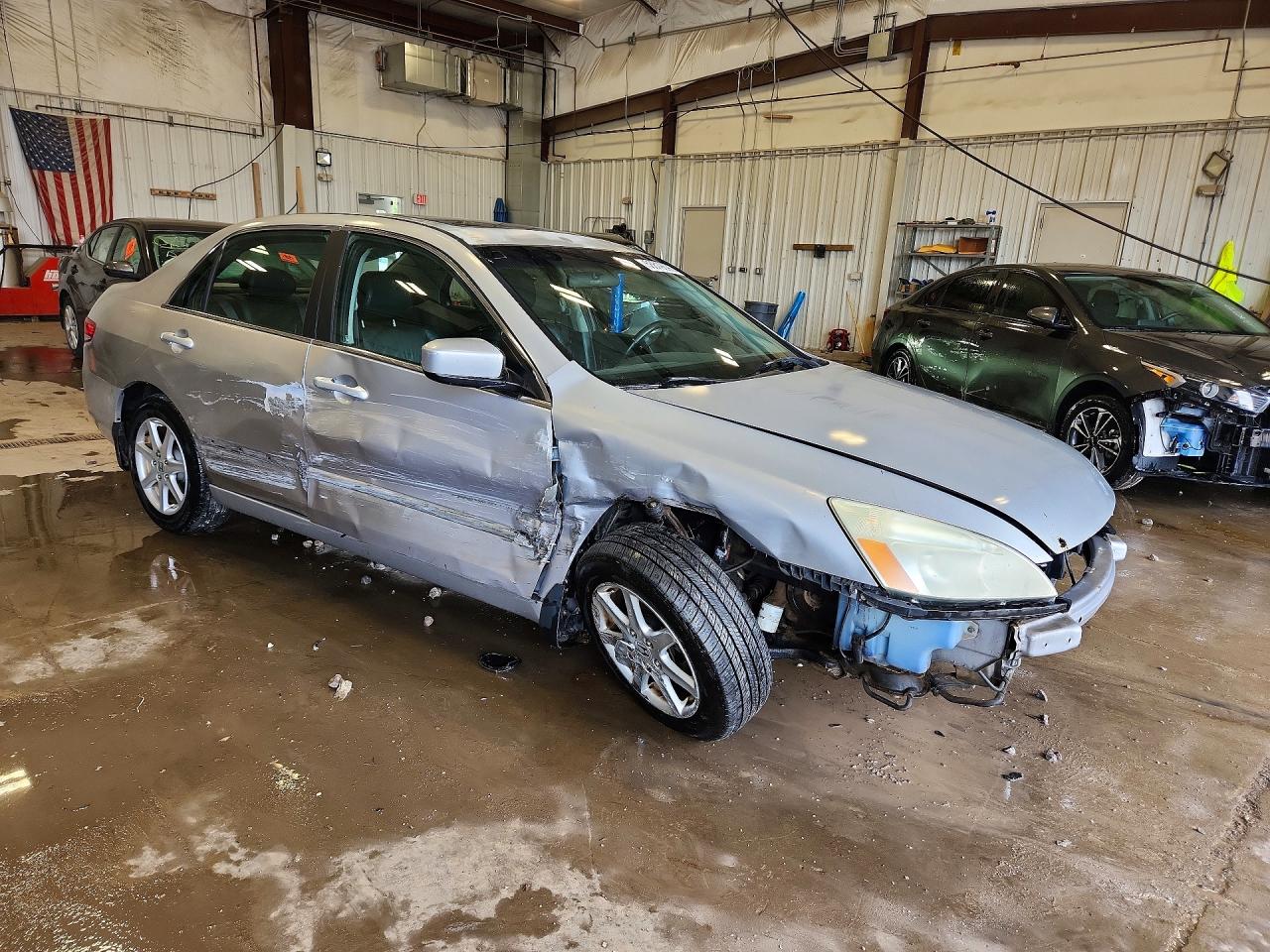 2003 Honda Accord Ex Silver vin: 1HGCM66553A045314