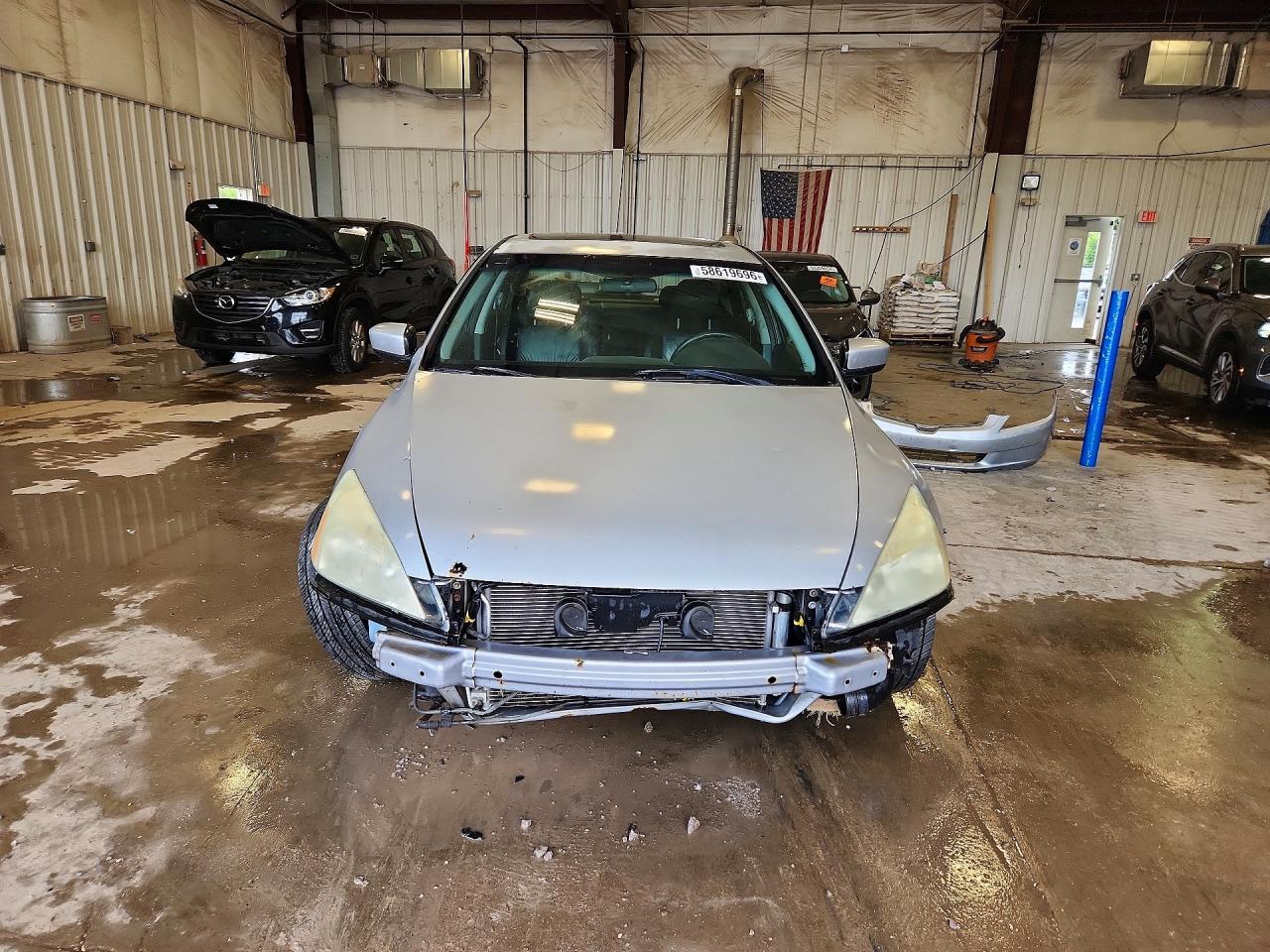2003 Honda Accord Ex Silver vin: 1HGCM66553A045314