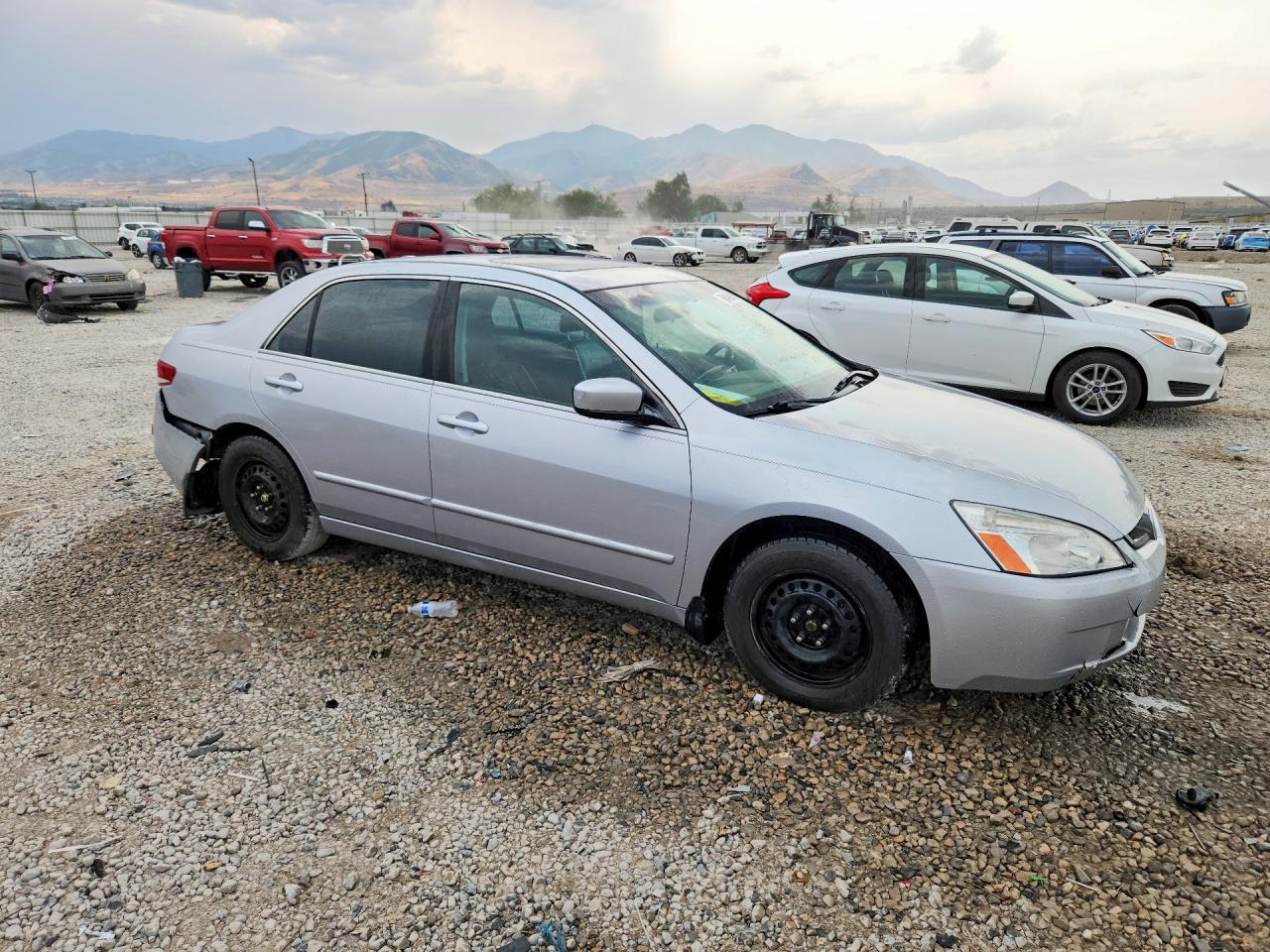 2004 Honda Accord Ex Silver vin: 1HGCM66554A025310
