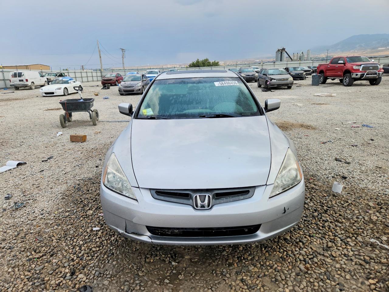 2004 Honda Accord Ex Silver vin: 1HGCM66554A025310