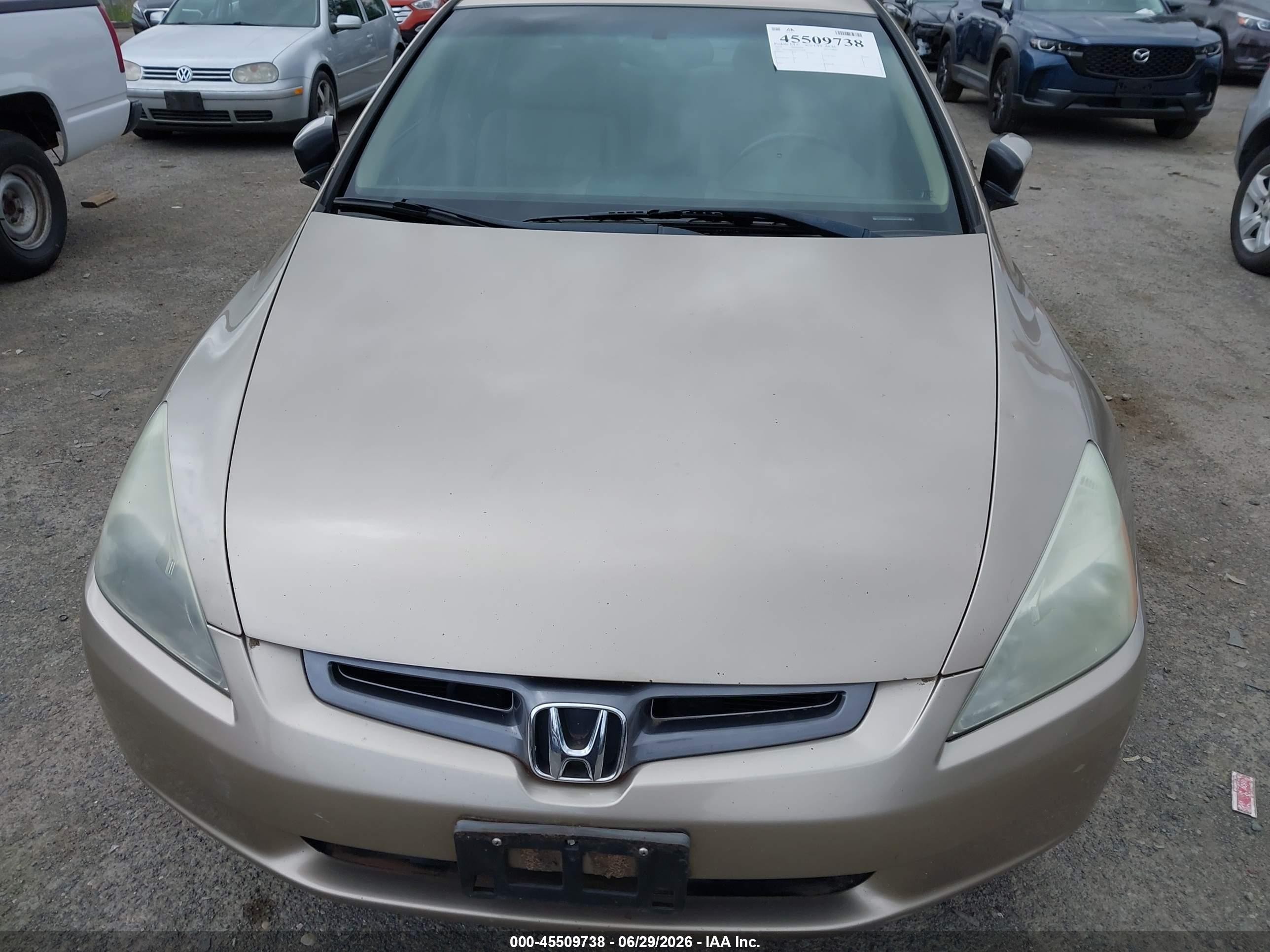 2004 Honda Accord 3.0 Ex Gold vin: 1HGCM66554A030698