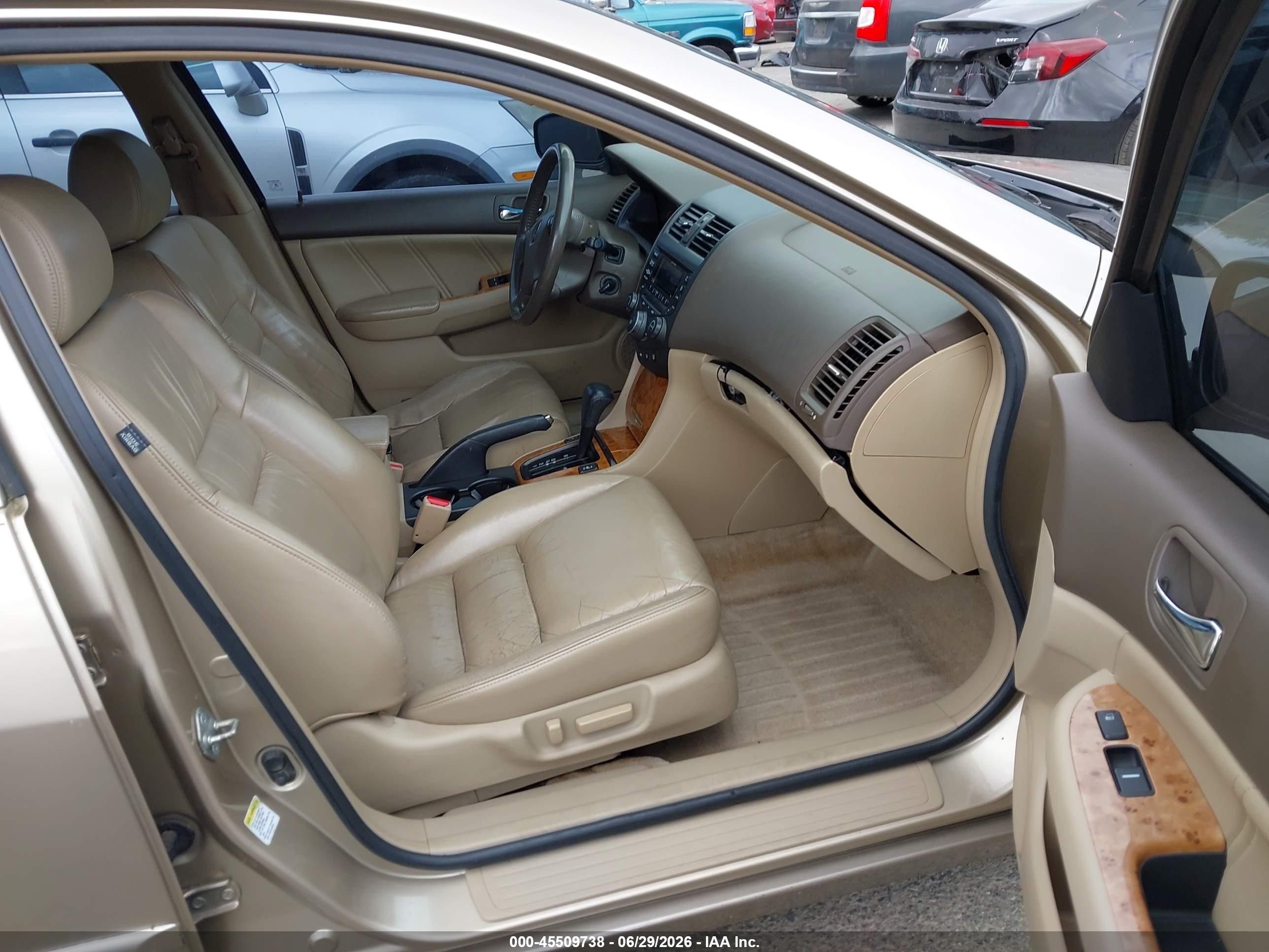 2004 Honda Accord 3.0 Ex Gold vin: 1HGCM66554A030698