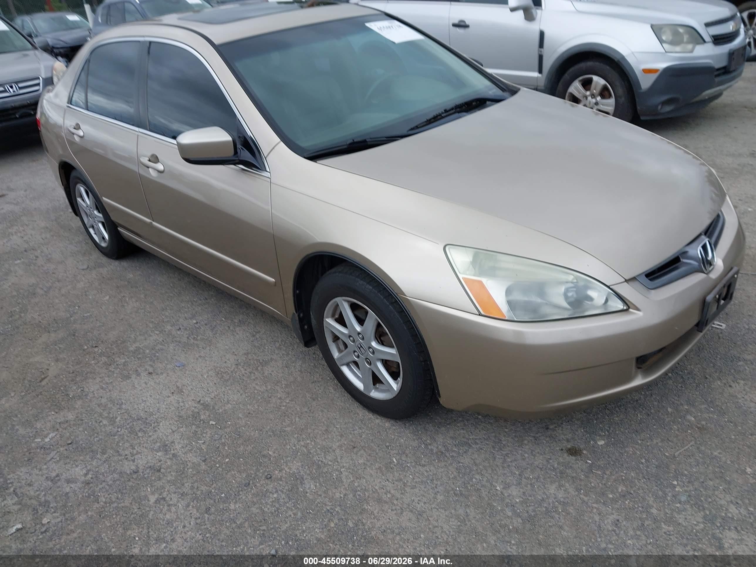 2004 Honda Accord 3.0 Ex Gold vin: 1HGCM66554A030698