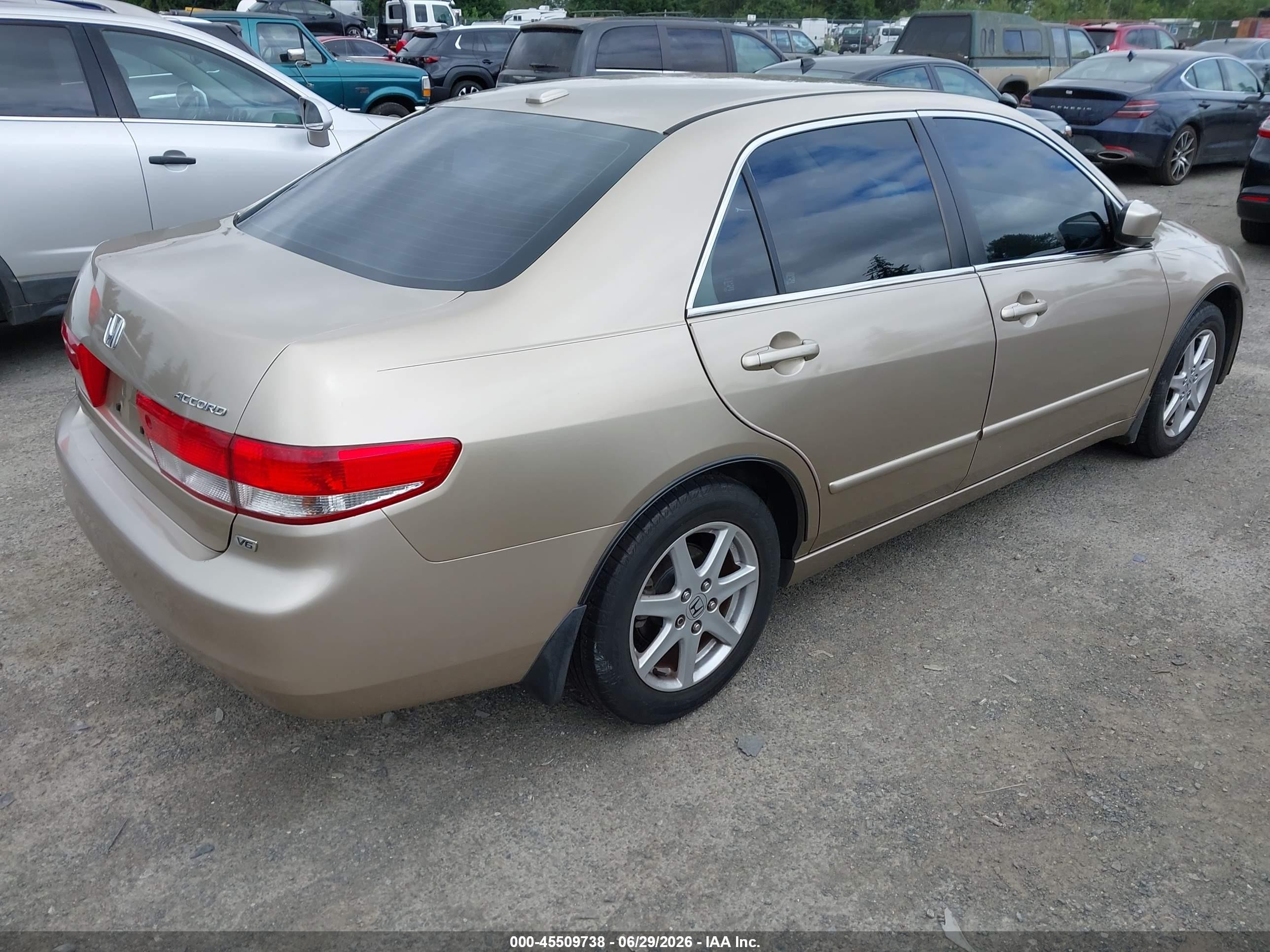 2004 Honda Accord 3.0 Ex Gold vin: 1HGCM66554A030698