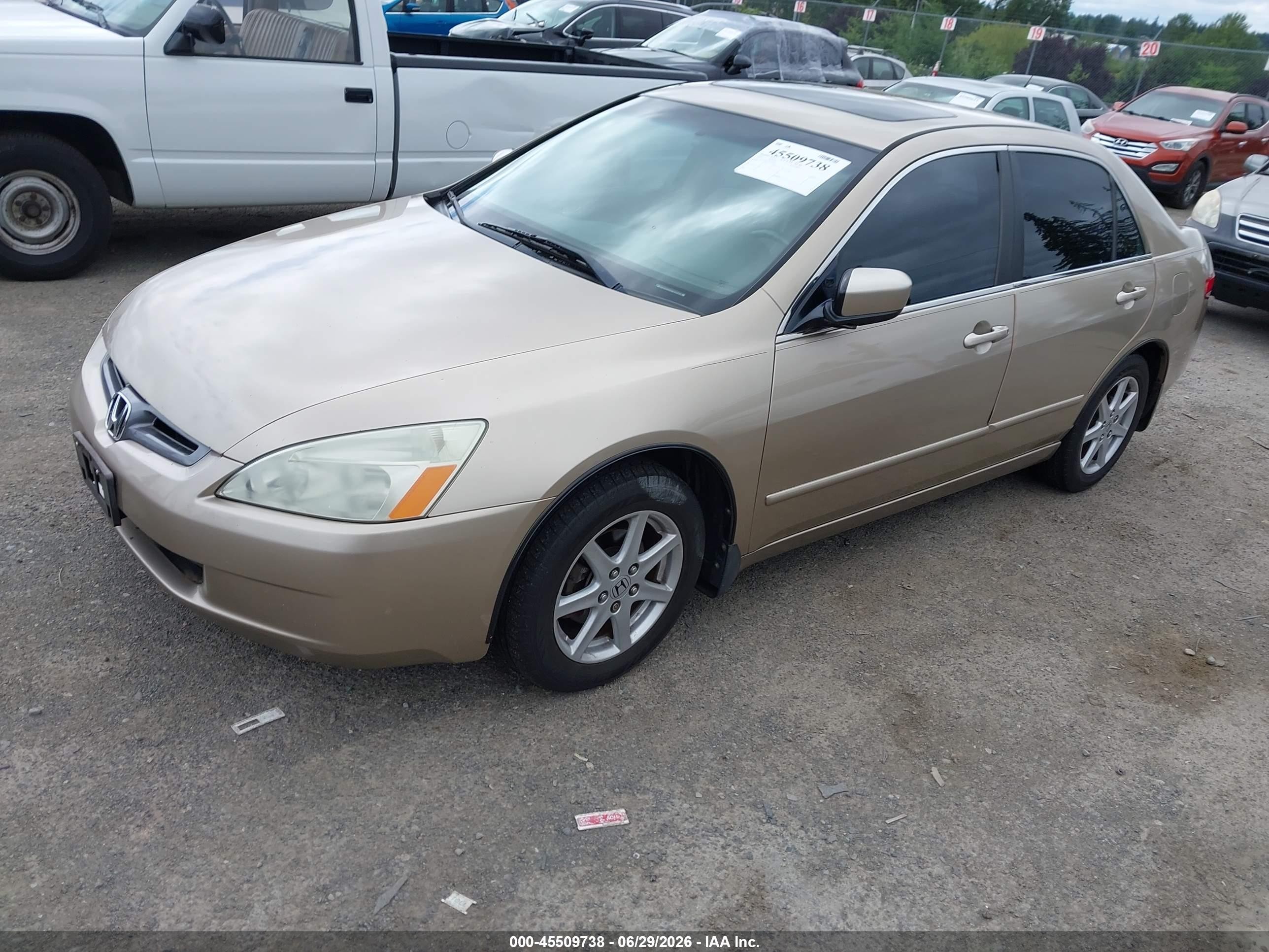 2004 Honda Accord 3.0 Ex Gold vin: 1HGCM66554A030698